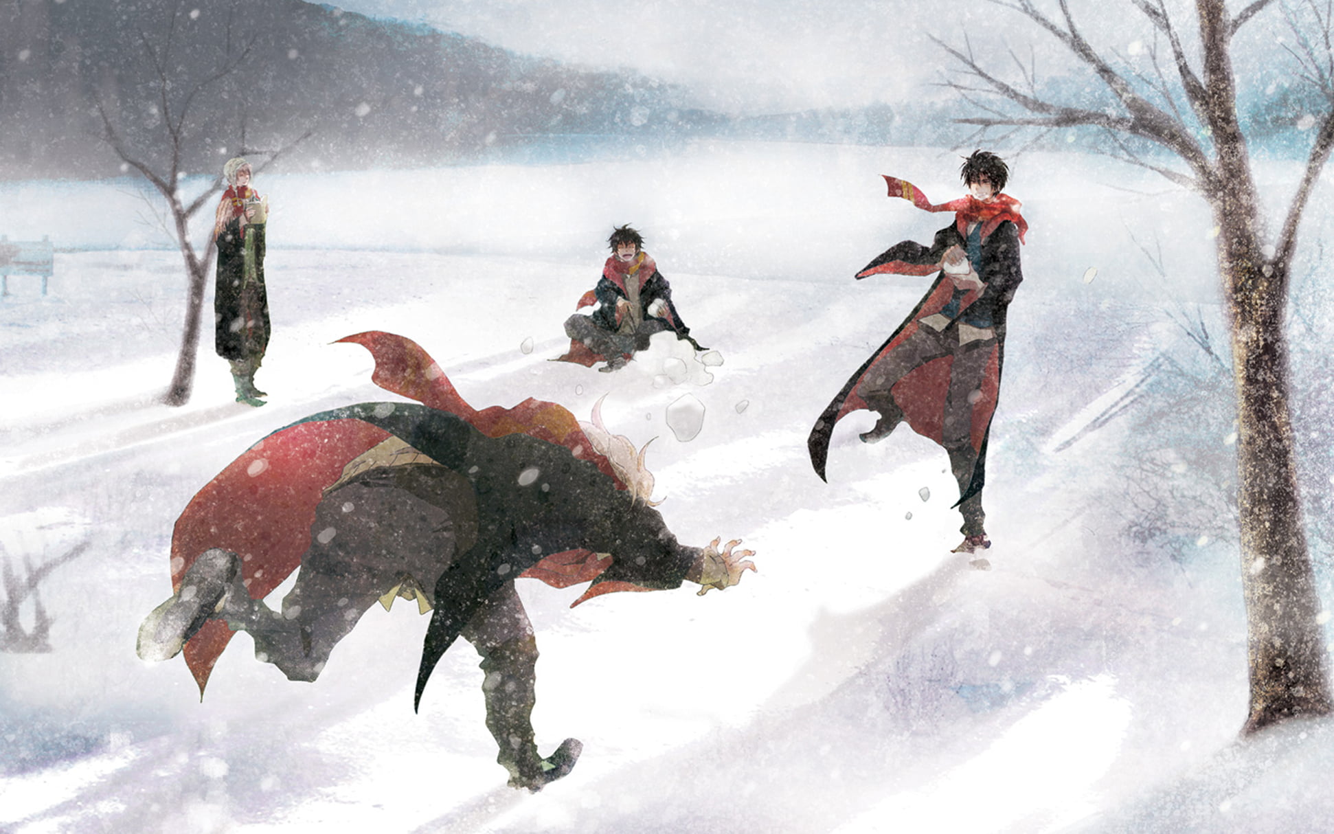 adventure, Harry Potter, snowing, riding, leisure activity, outdoors, motion, men, lifestyles, people, cold temperature, real people, snowballs, warm clothing, HD Wallpaper