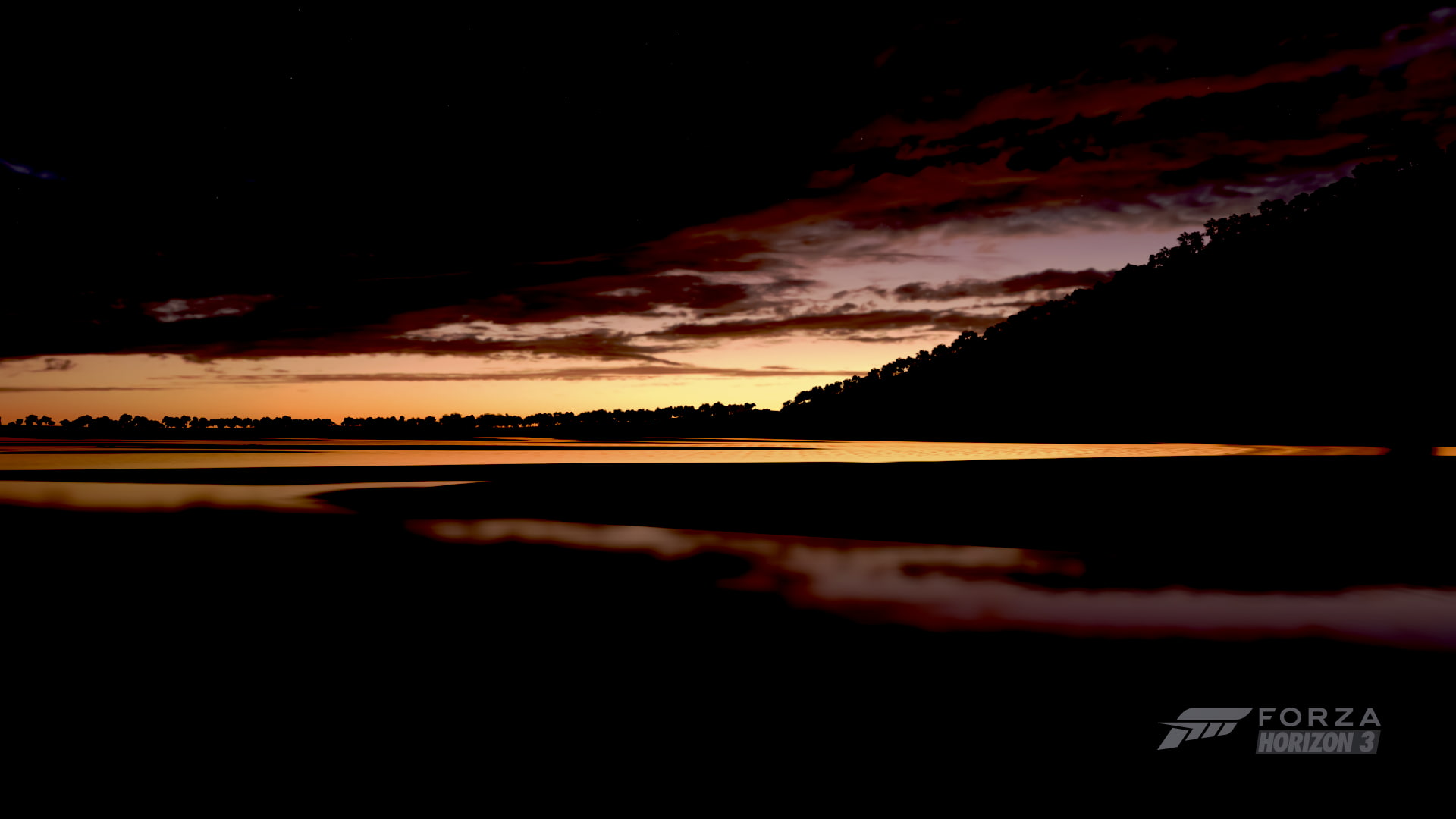 Xbox One, silhouette, reflection, outdoors, cloud - sky, scenics - nature, tranquility, night, sunset, lake, tranquil scene, nature, waterfront, water, HD Wallpaper