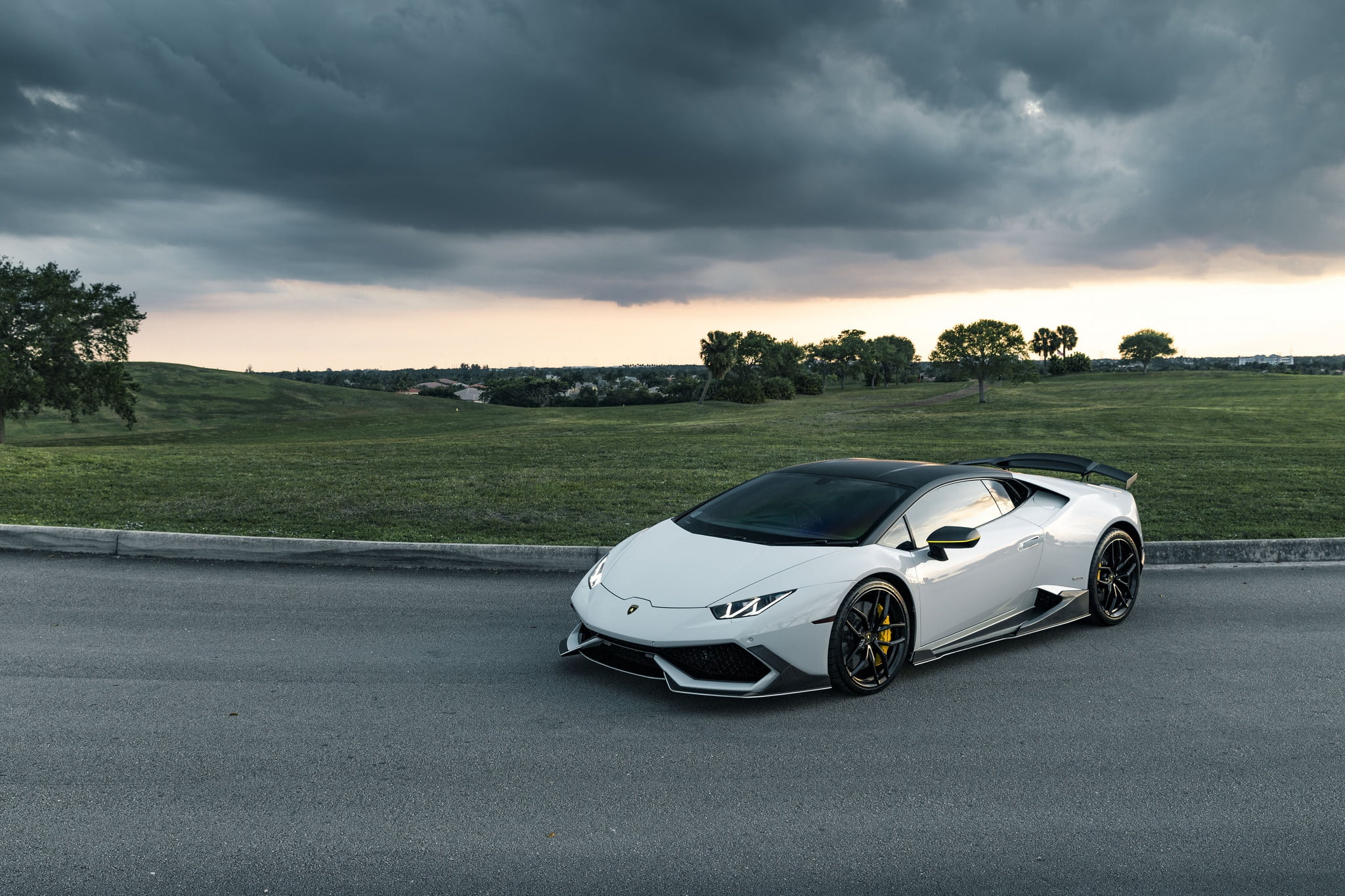VAG, Lamborghini, Huracan, Sight, Performante, Clouds, Light, Silver, 1080P, HD Wallpaper