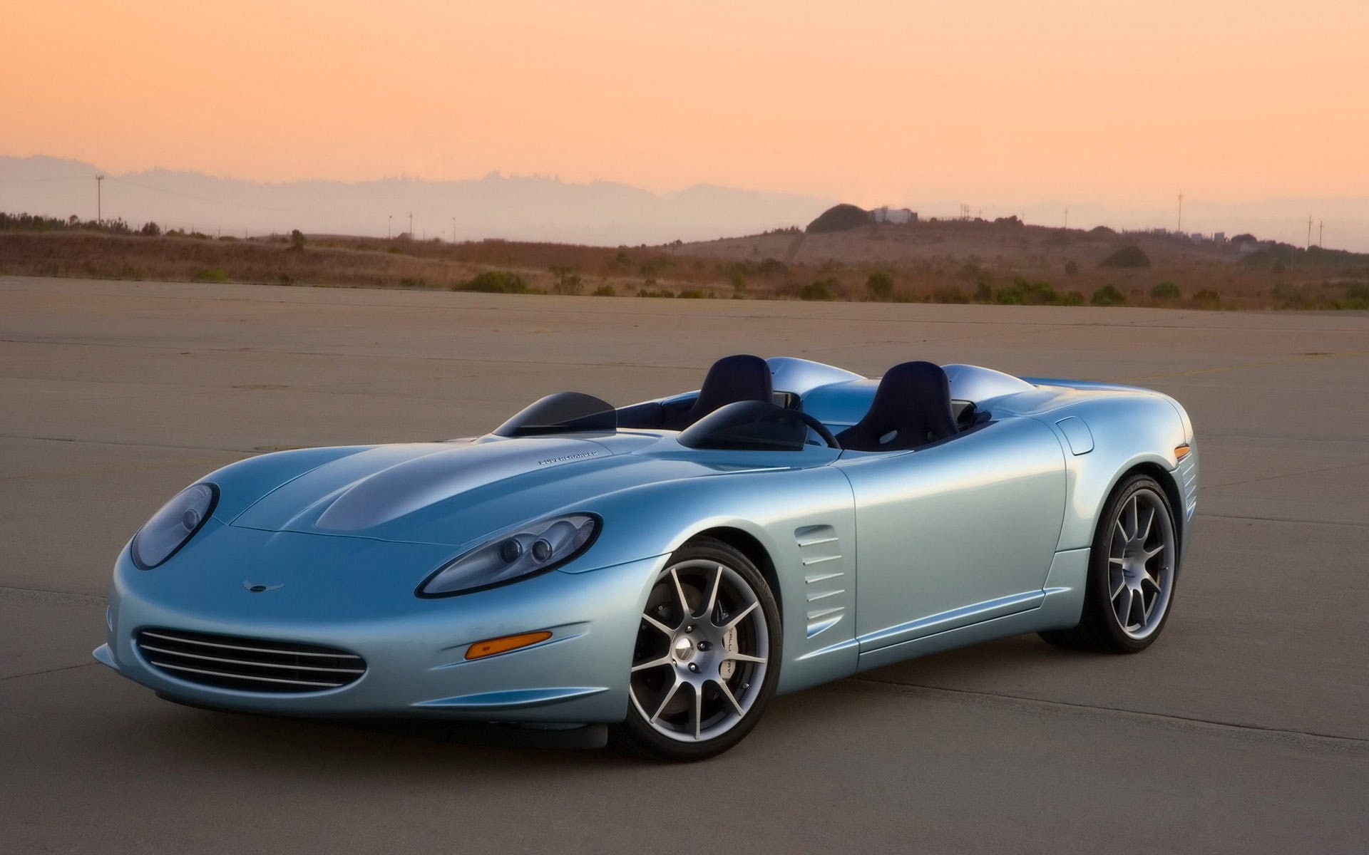 Corvette, Cabrio, 1080P, Callaway Corvette, Callaway, sand, desert, hills, nature, car, HD Wallpaper