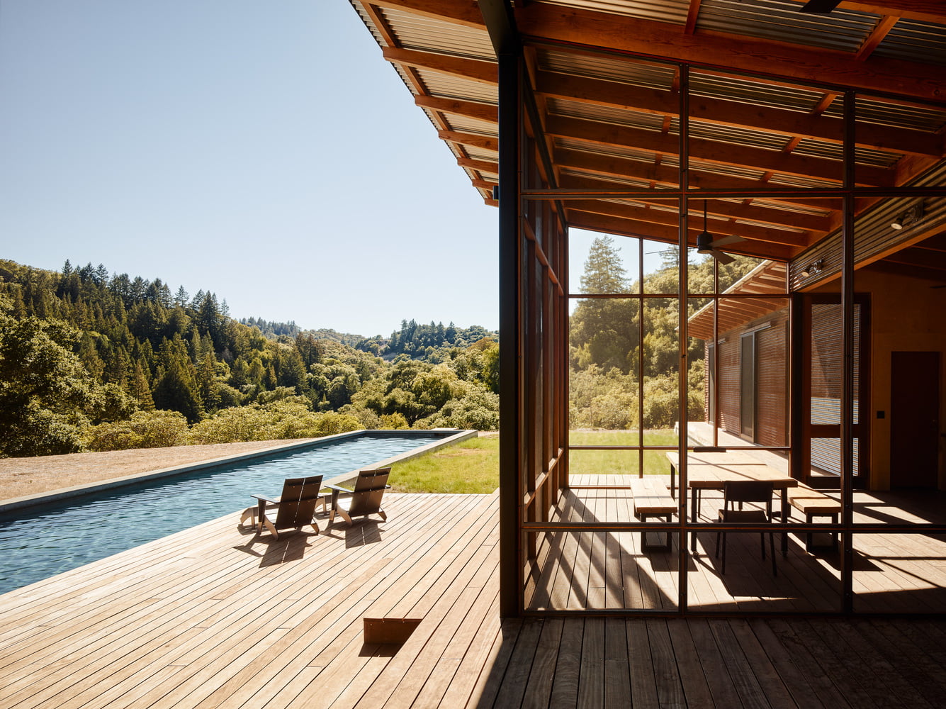 architecture, 720P, swimming pool, trees, mansions, modern, house, HD Wallpaper