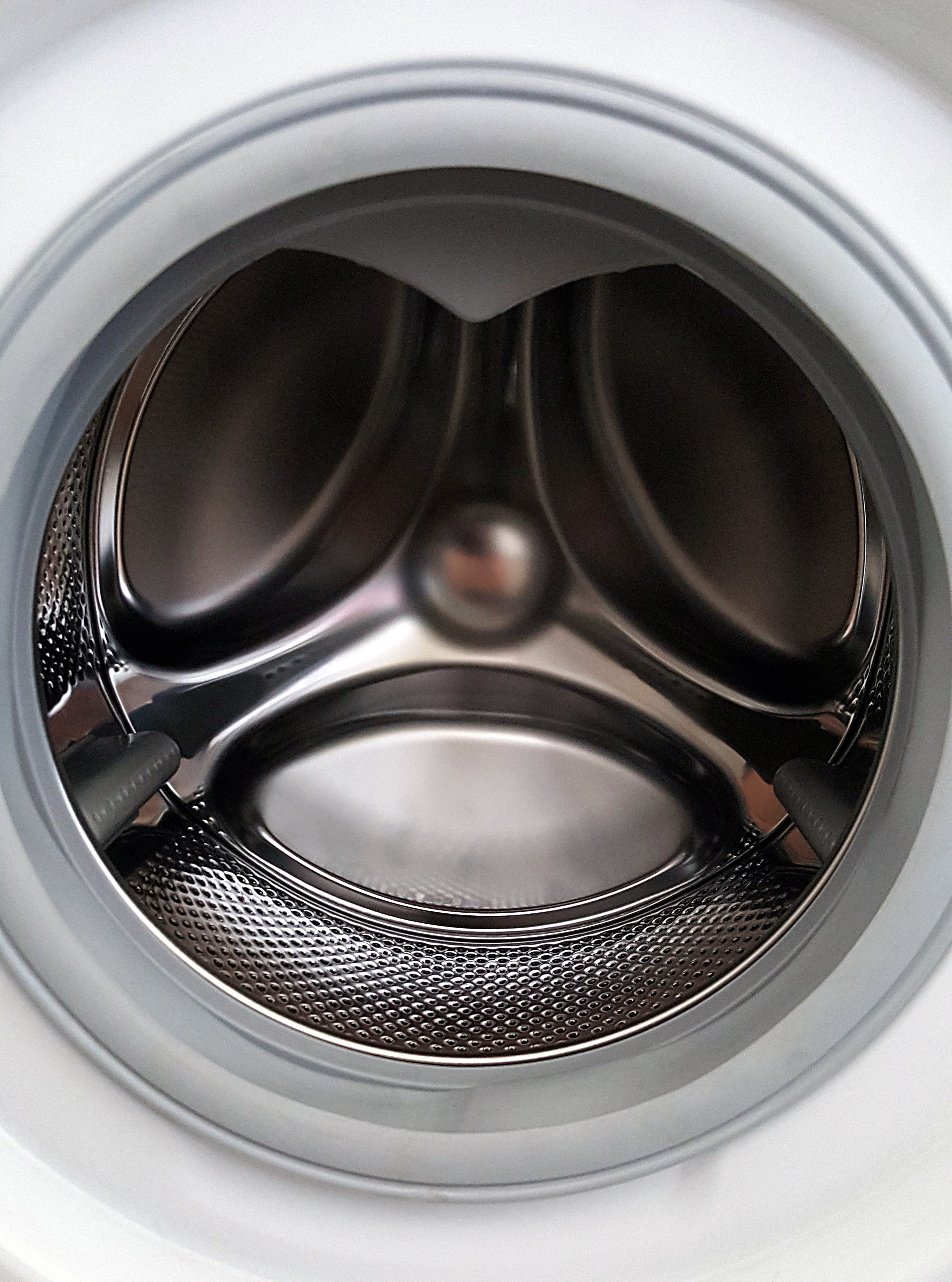 laundromat, wash, 4K, washing machine, man made object, indoors, front, shape, close-up, equipment, silver colored, drum, household equipment, metal, backgrounds, Phone HD Wallpaper
