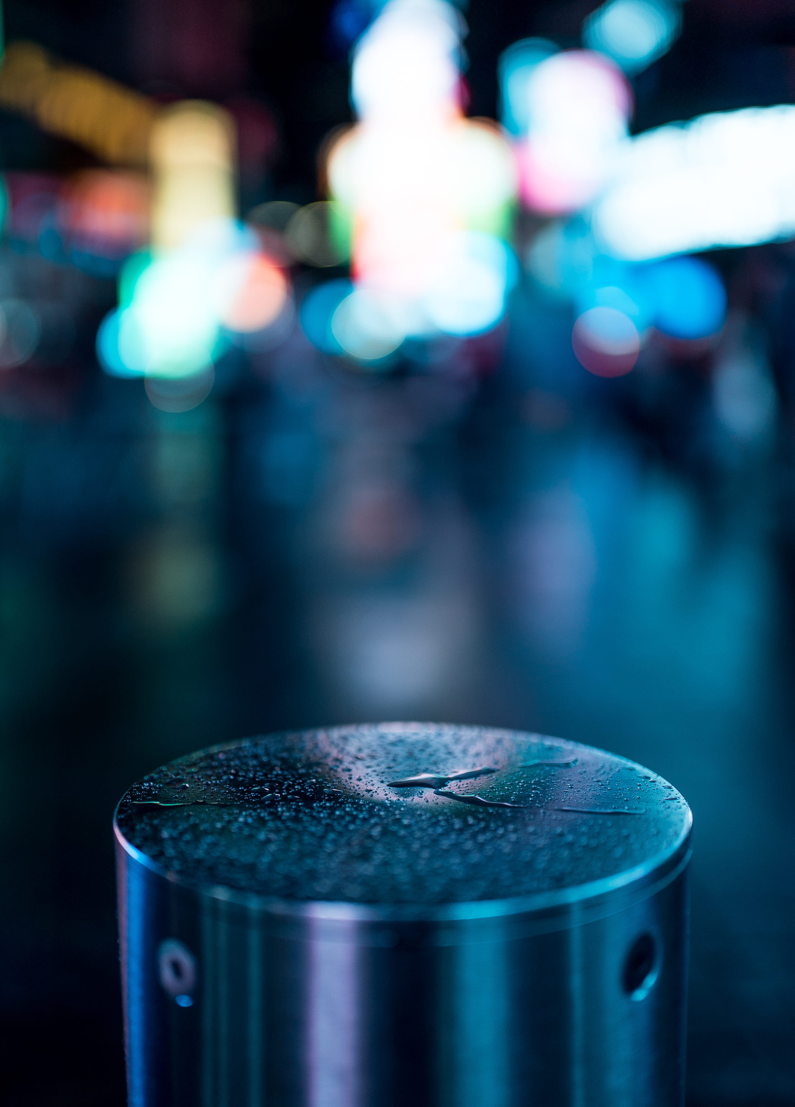 industry, selective focus, close-up, circle, insubstantial, round, stainless steel, photography, water droplets, modern, household equipment, no people, Phone HD Wallpaper