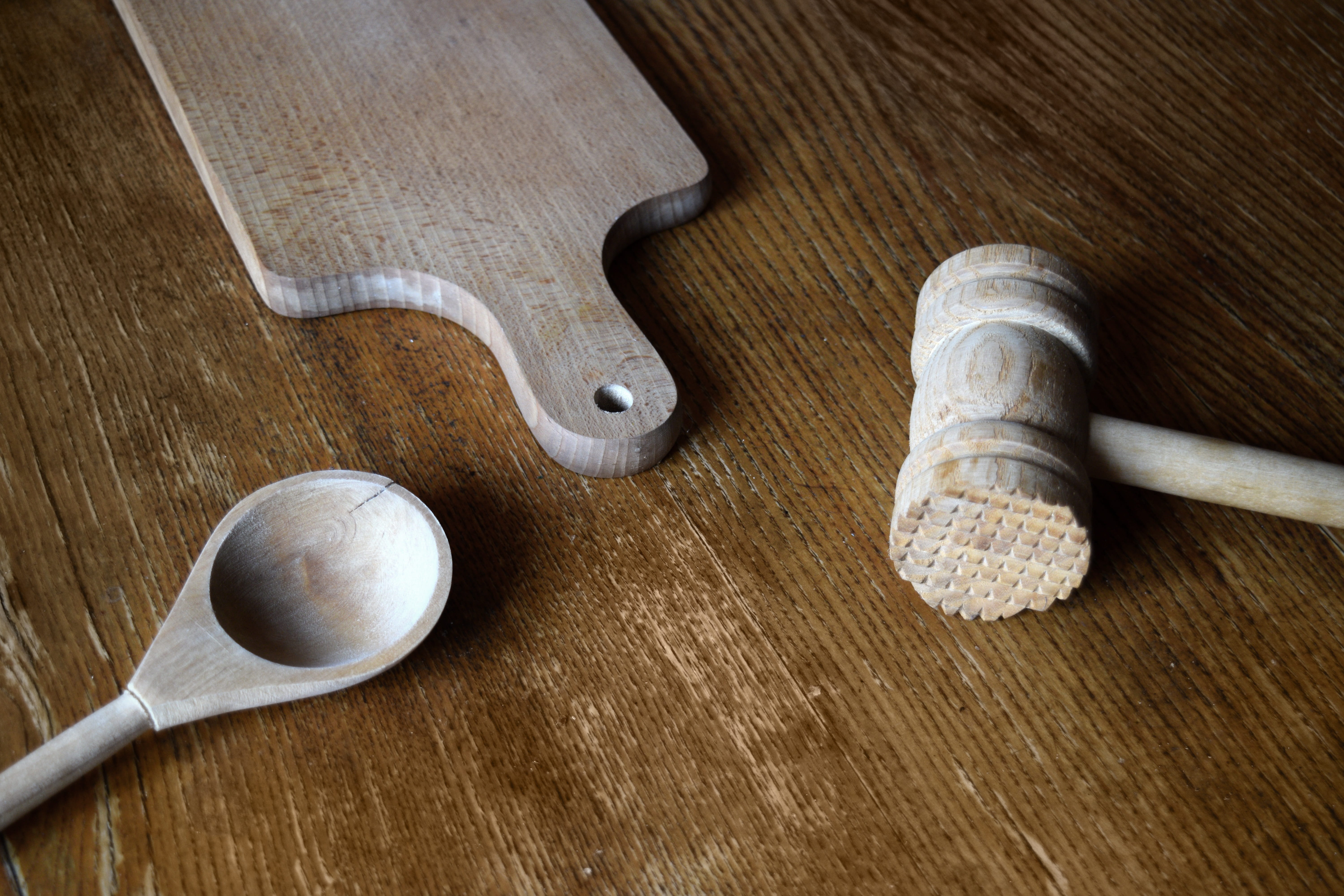 cutlery, wood, vintage, recipe, preparation, restaurant, food and drink, rustic, eating utensil, bake, board, set, indoors, close-up, cuisine, wooden spoon, HD Wallpaper
