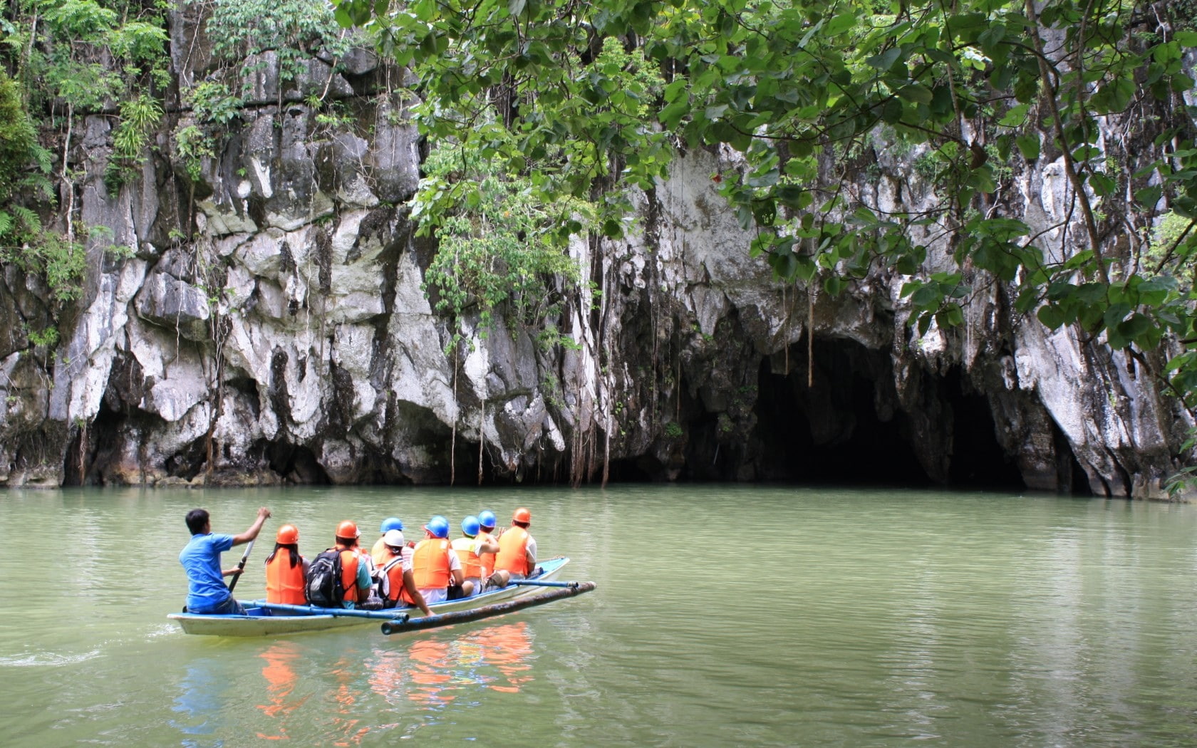 puerto, 720P, people, mountain, underground, cave, princesa, river, HD Wallpaper