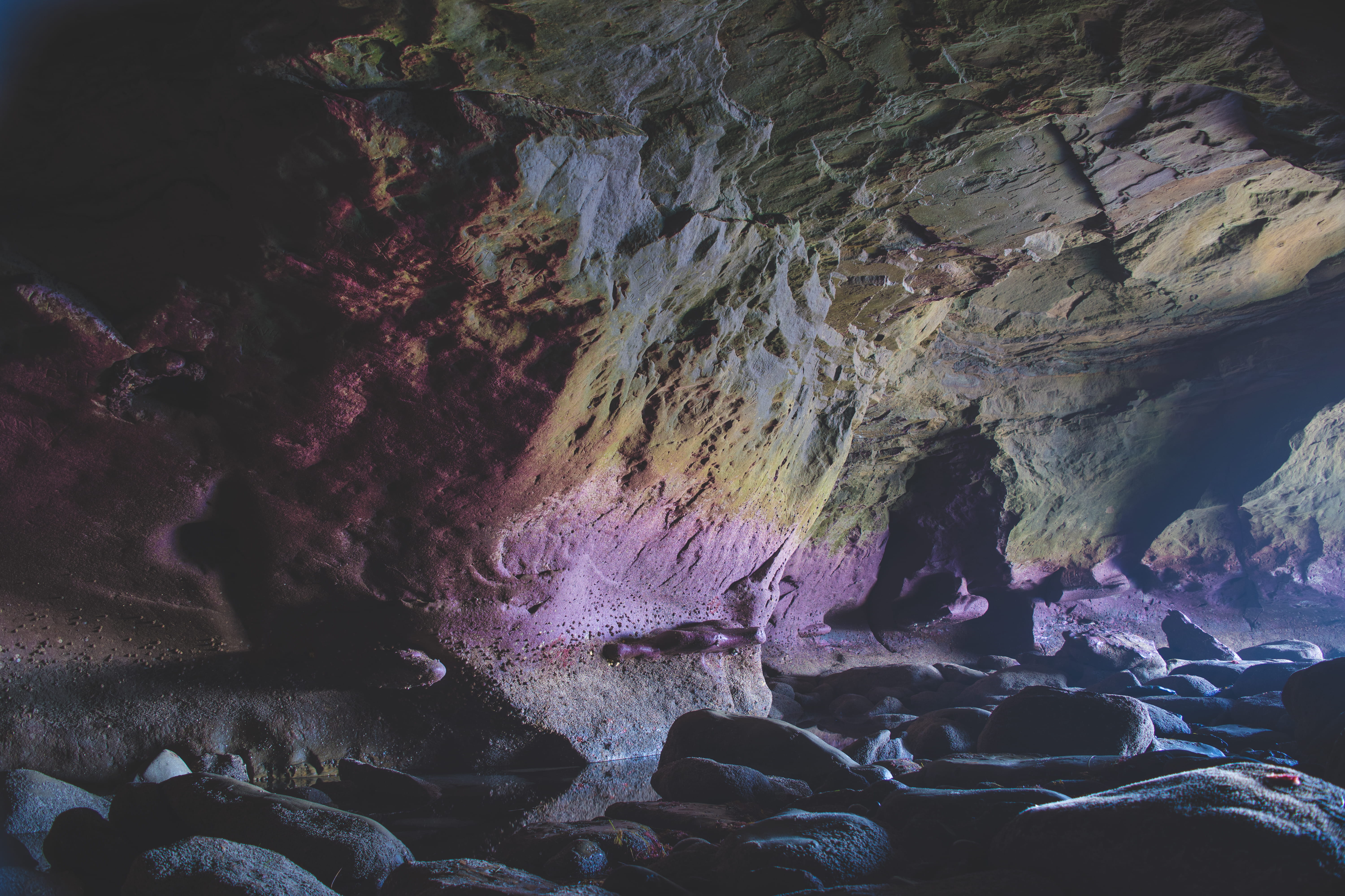 non-urban scene, day, rock - object, water, beauty in nature, no people, tranquility, rough, rock, 5K, purple, textured, solid, indoors, san diego, eroded, HD Wallpaper