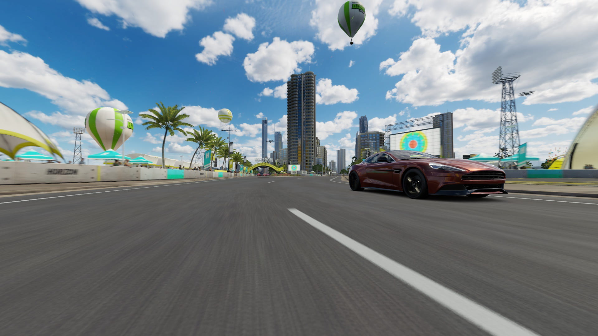 1080P, town, office building exterior, cloud - sky, highway, driving, architecture, skyscraper, on the move, transportation, motion, race, transportation system, HD Wallpaper