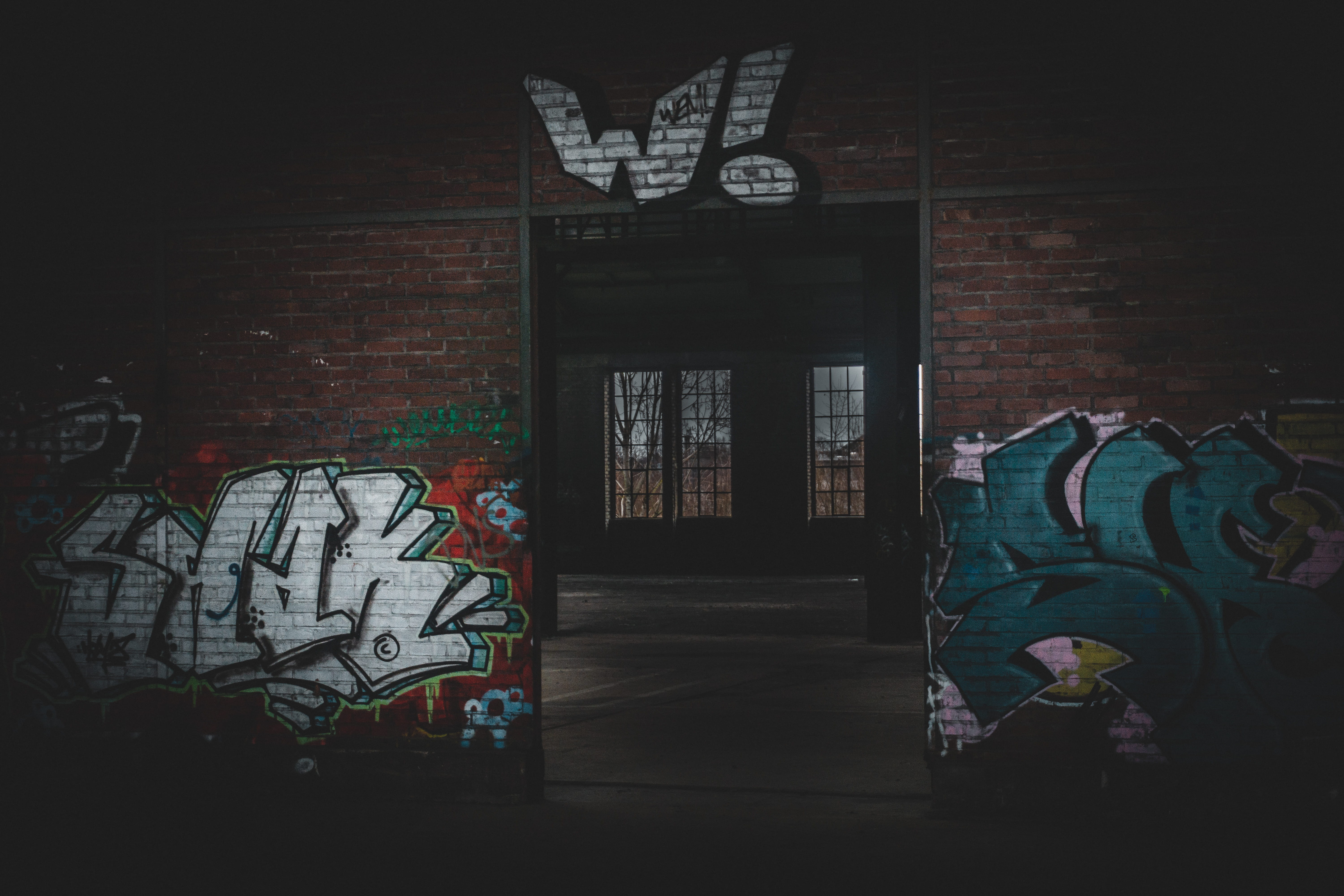 mural, butcher shop, painting, brick wall, art and craft, creativity, crypt, arcade game machine, brick, sketch, wall, art, building, 5K, dungeon, apparel, HD Wallpaper