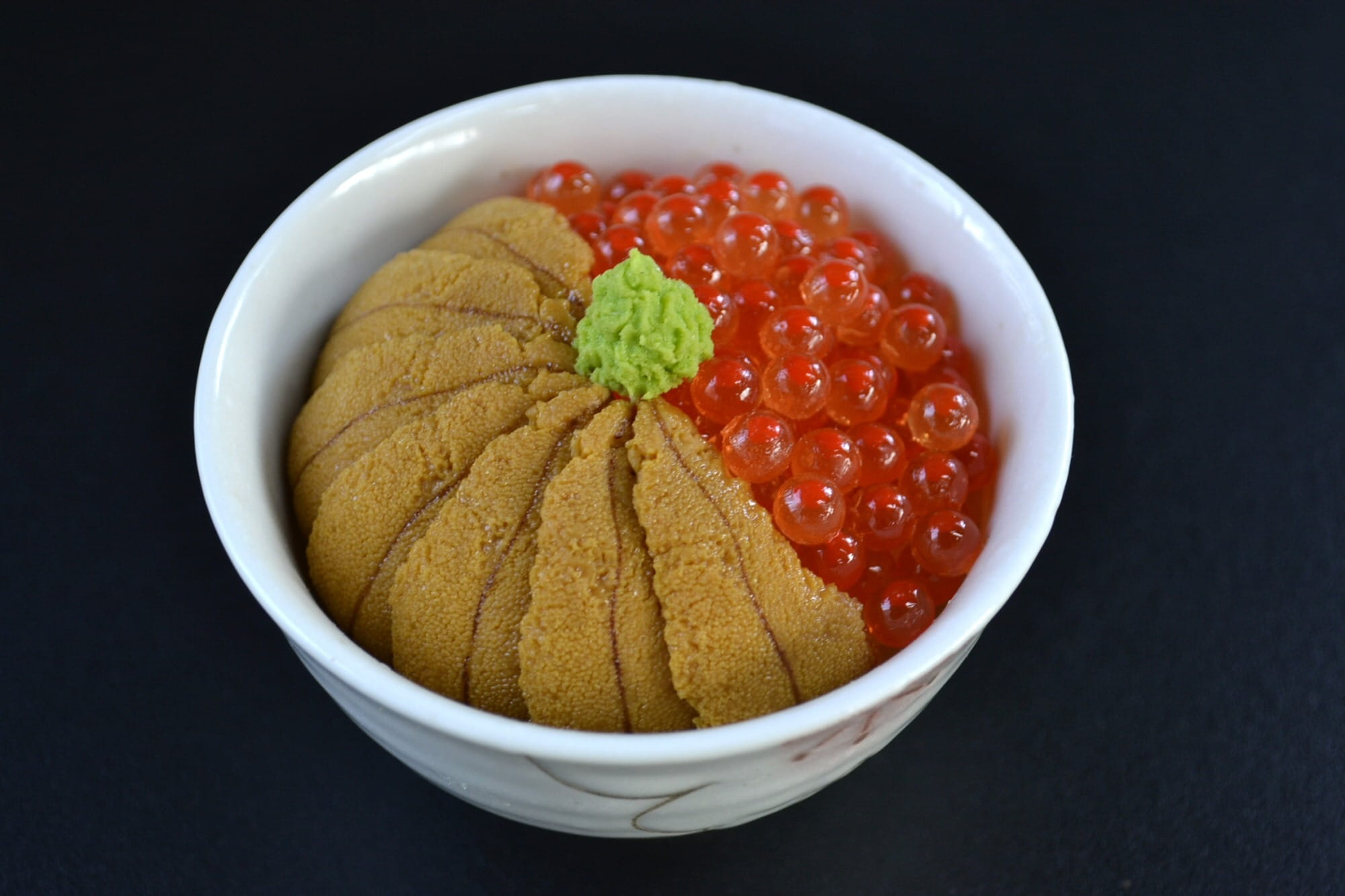 no people, food, still life, close-up, wellbeing, gourmet, salmon, ready-to-eat, bowl, multi colored, choice, black background, uni, rice, Roe, freshness, HD Wallpaper