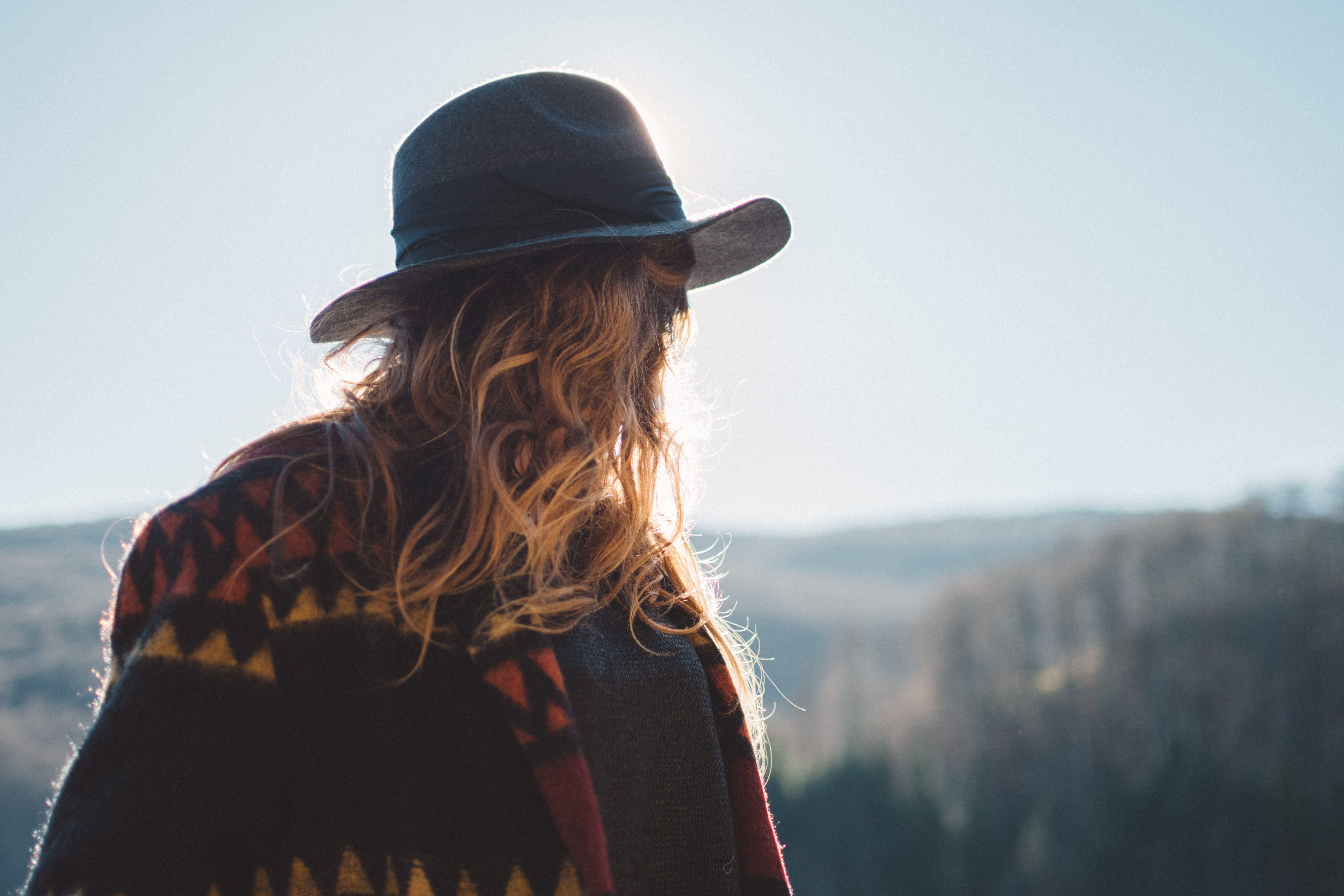 contemplation, portrait, copy Space, jacket, females, 5K, leisure activity, time, warm clothing, adults Only, outdoors, staring, winter, freedom, looking, HD Wallpaper
