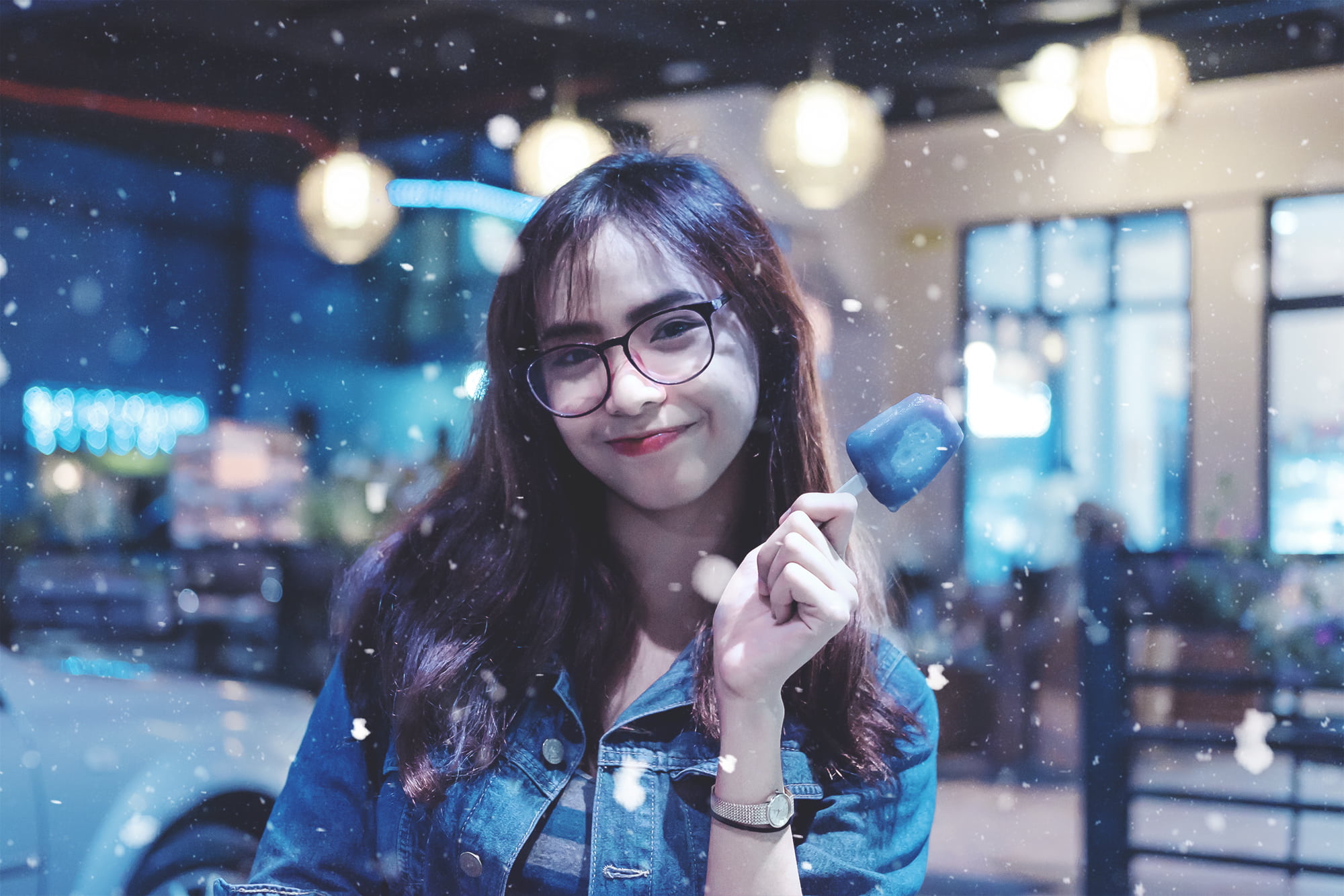 portrait, adult, outdoors, women, light, glasses, snow, girl, travel, cheerful, one Person, winter, facial expression, city Life, woman, urban Scene, beautiful woman, HD Wallpaper