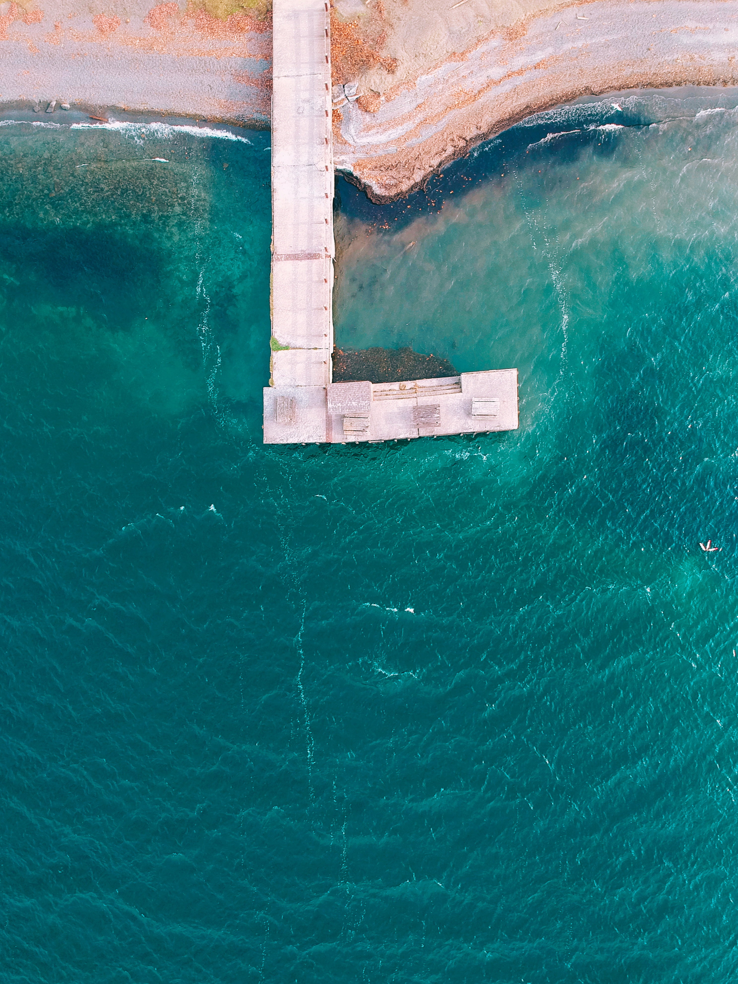 gray, aerial view, day, ship, tranquility, dock, high angle view, outdoors, pool, waterfront, water, nature, luxury, 4K, tranquil scene, beach, sea, turquoise colored, Phone HD Wallpaper