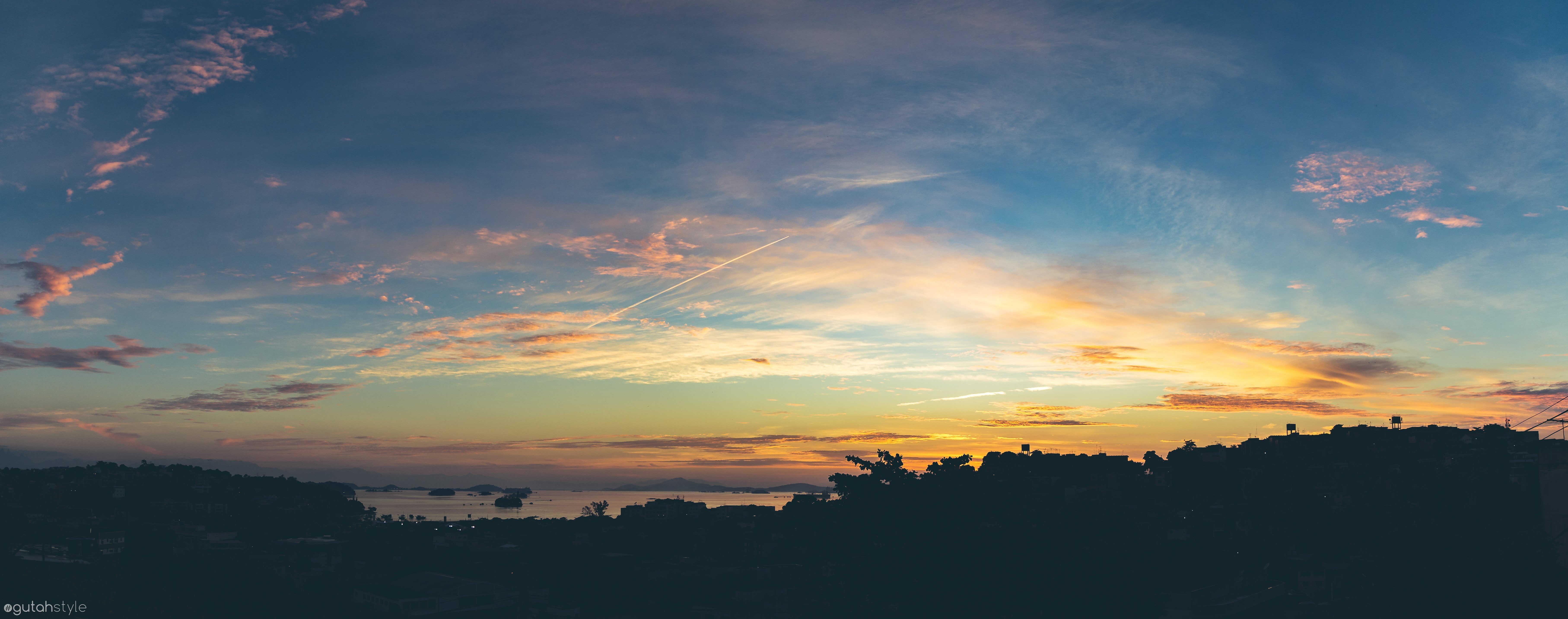 airplane, Morning, 5K, Canon EOS 6D, brazil, Rio De Janeiro, clouds, water, sky, HD Wallpaper