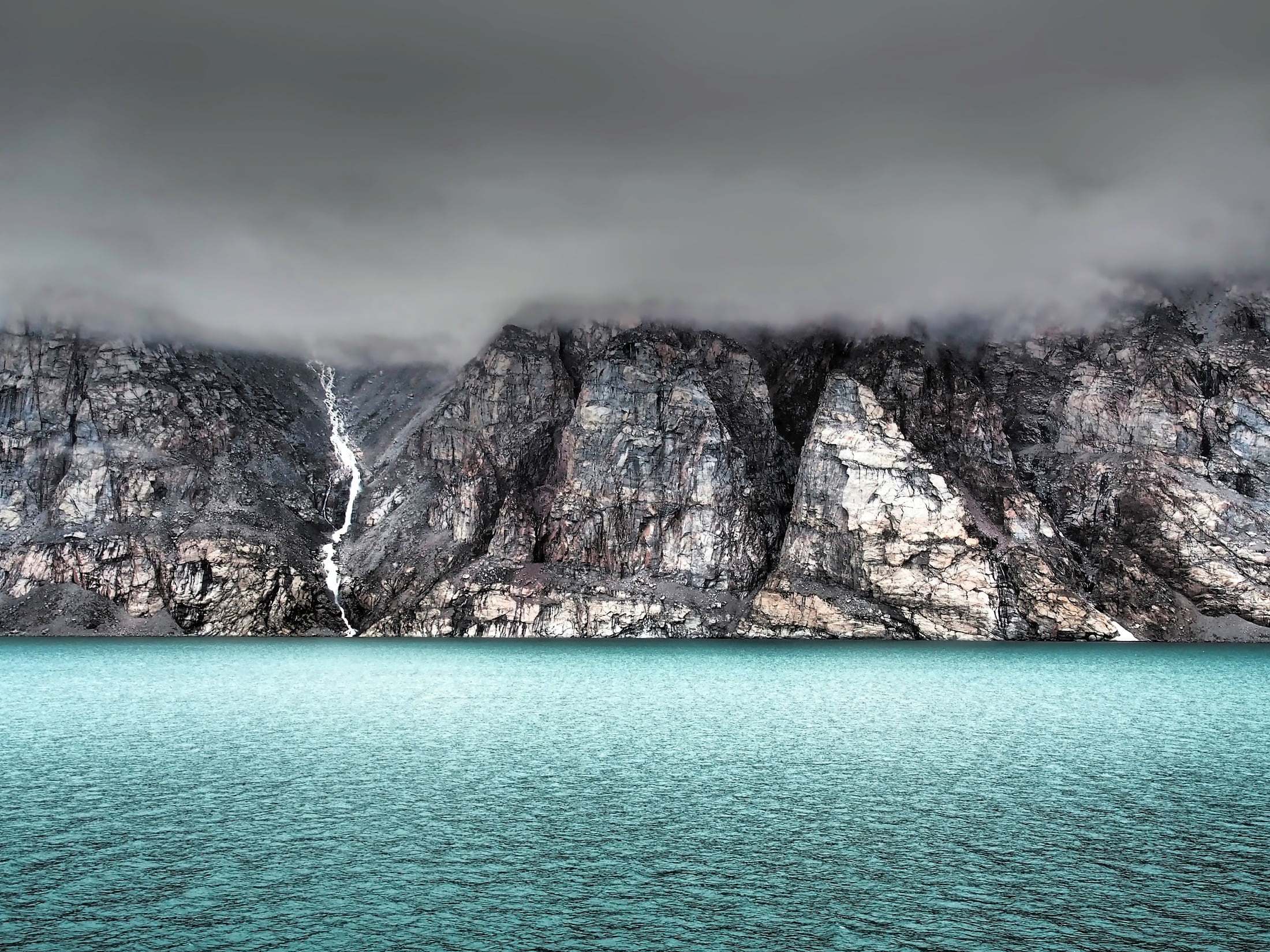 tranquil scene, turquoise colored, tranquility, ocean, scenics, hdr, landscape, waterfront, daybreak, cloud - sky, sea, non-urban scene, no people, scenics - nature, HD Wallpaper