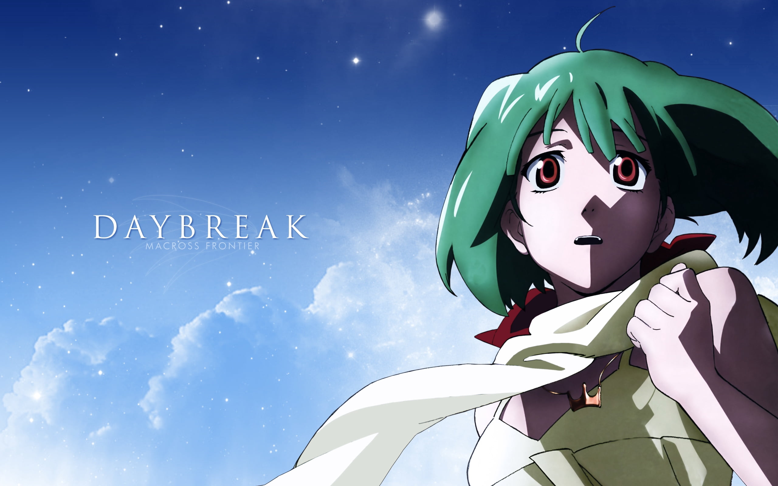 scarf, digital composite, anime, close-up, astronomy, shadow, fantasy, fear, moon, beauty in nature, cloud - sky, nature, human representation, contemplation, HD Wallpaper