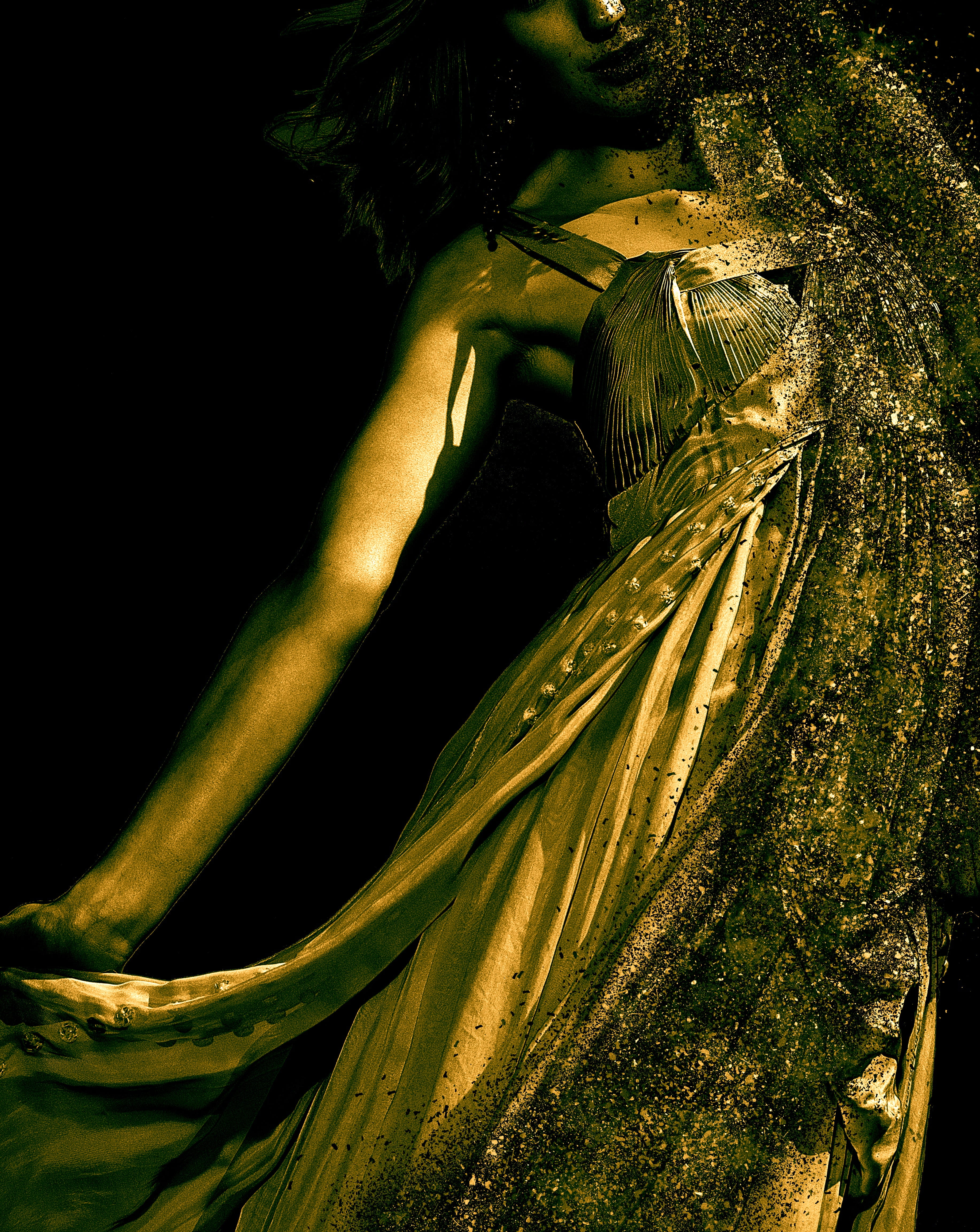 dynamics, plant, one person, dance, growth, tree, elegant, mode of transportation, art, 4K, pose, green color, femininity, body, beauty in nature, woman, Phone HD Wallpaper
