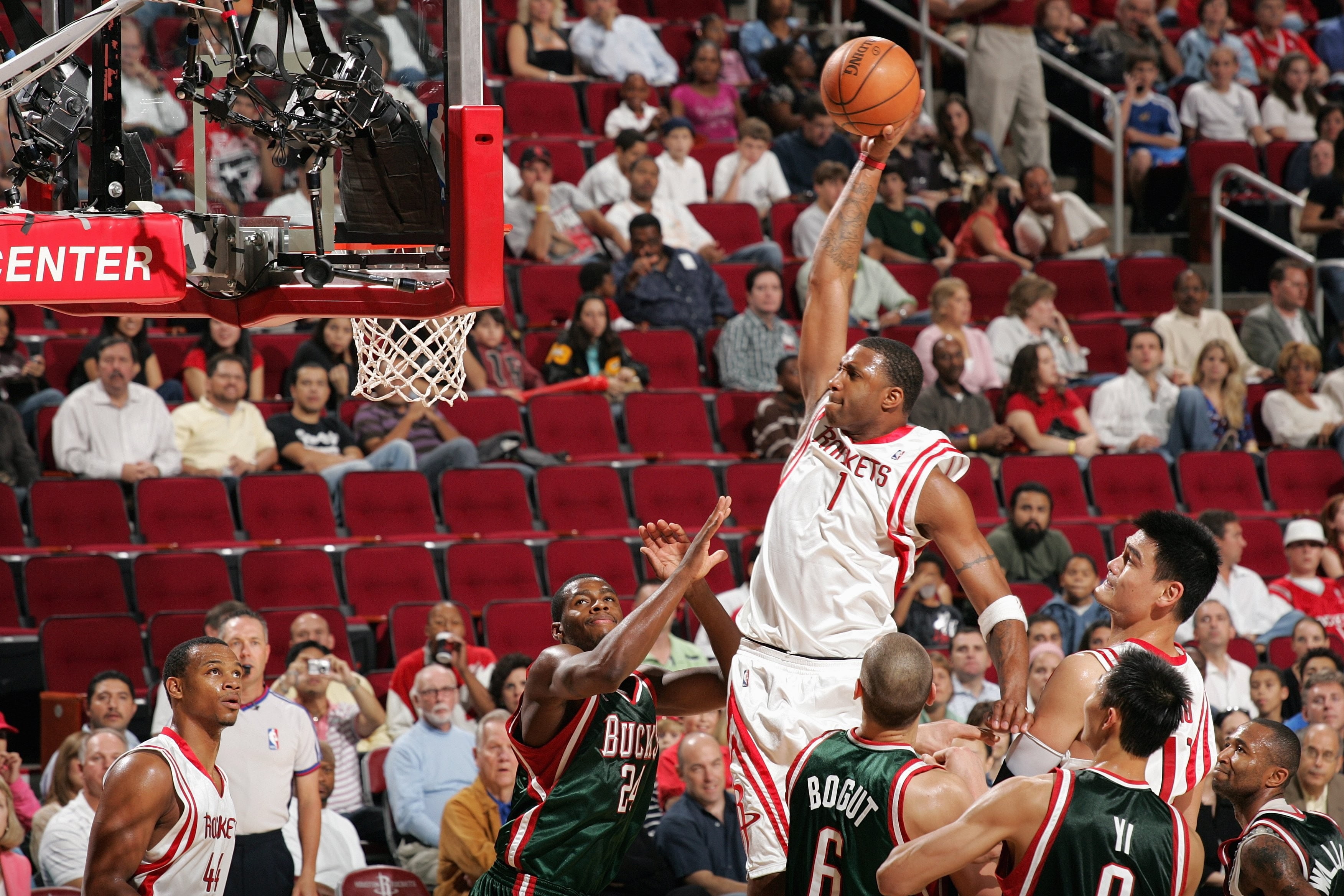 NBA, dunks, basketball, 2K, sports, sport, Houston, Tracy McGrady, men, Houston Rockets, HD Wallpaper