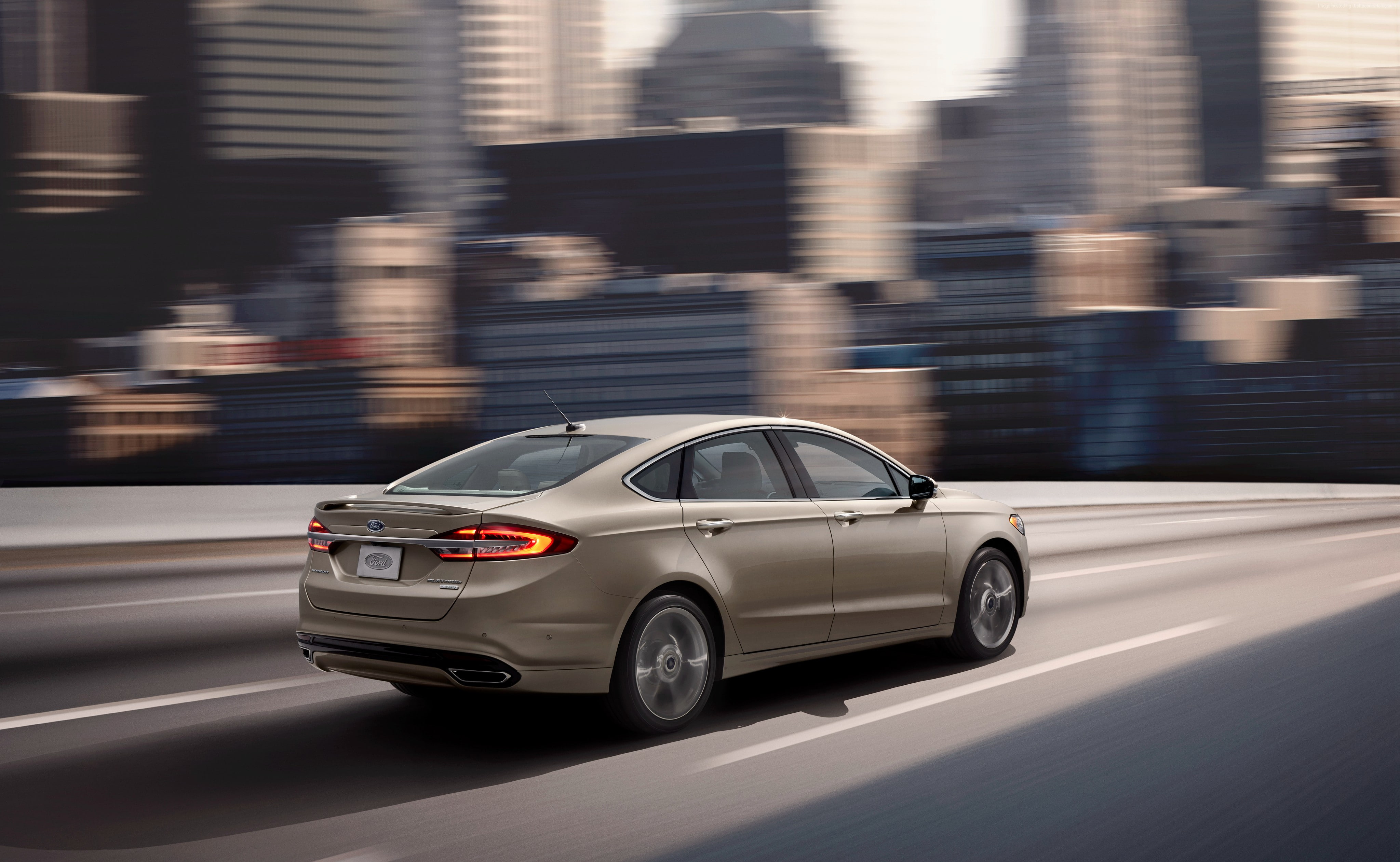 Ford Fusion platinum, sedan, 4K, HD Wallpaper