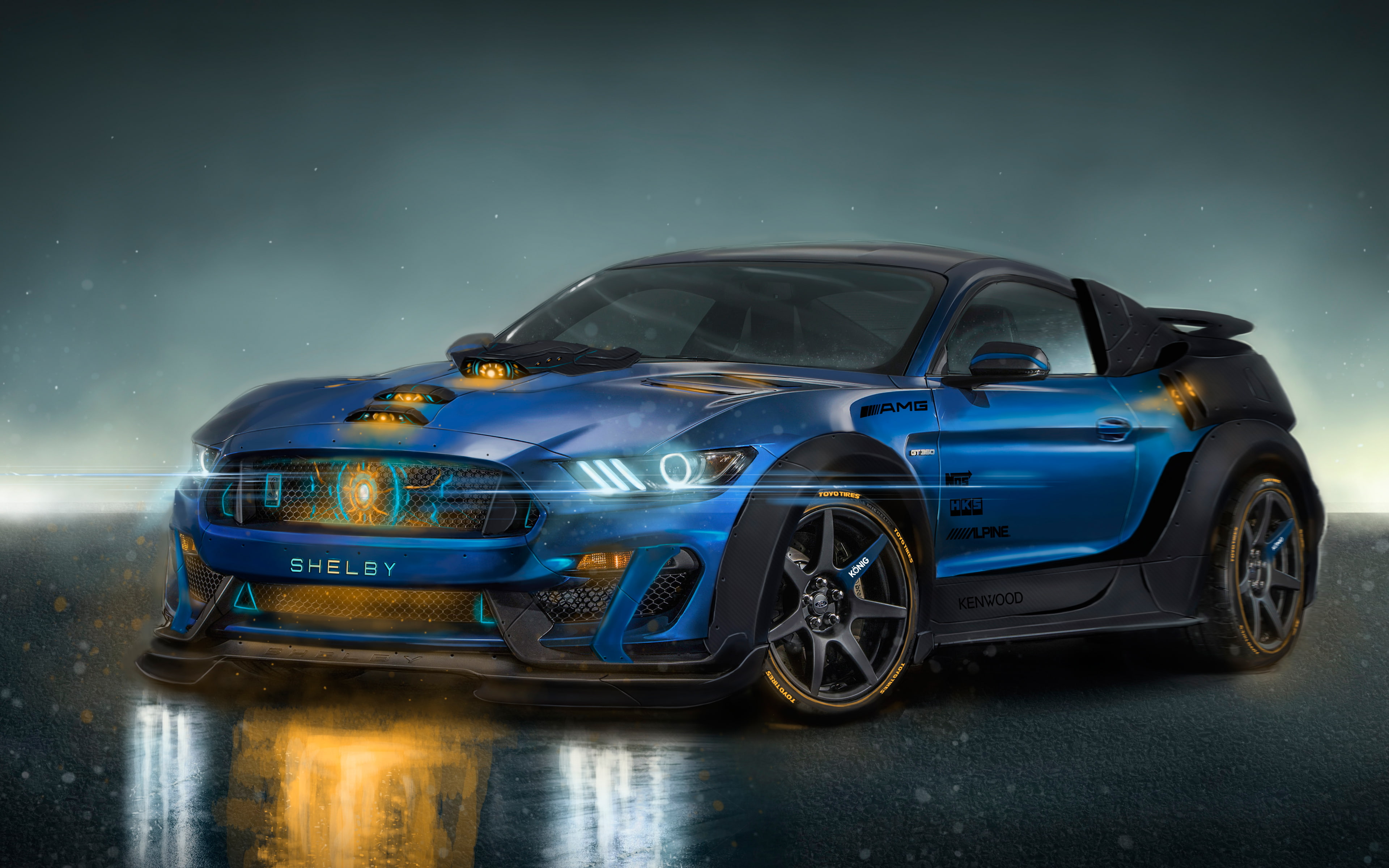 4K, Fusion, k, core, GT350R, Shelby, gtr, AMG, HD Wallpaper