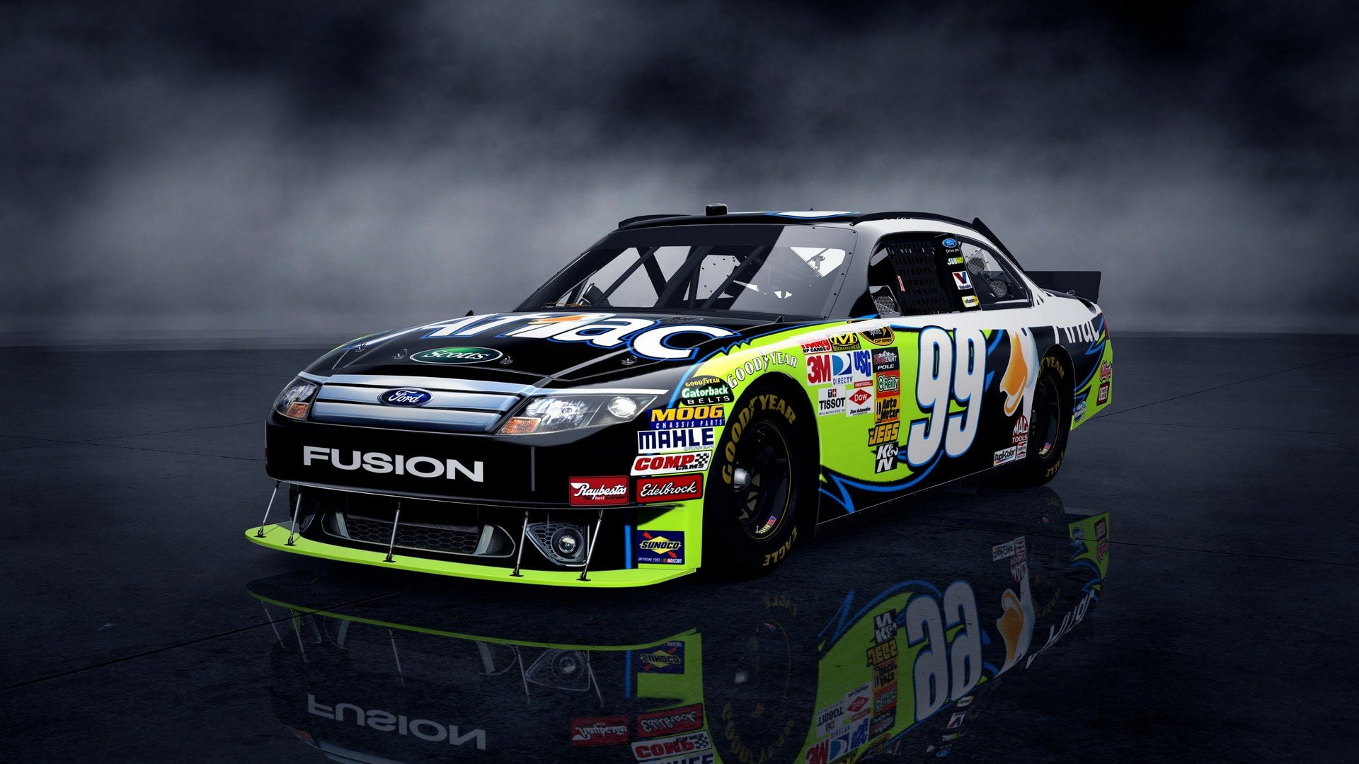 cars, fusion, automobiles, vehicles, 1080P, ford, wheels, nascar, HD Wallpaper