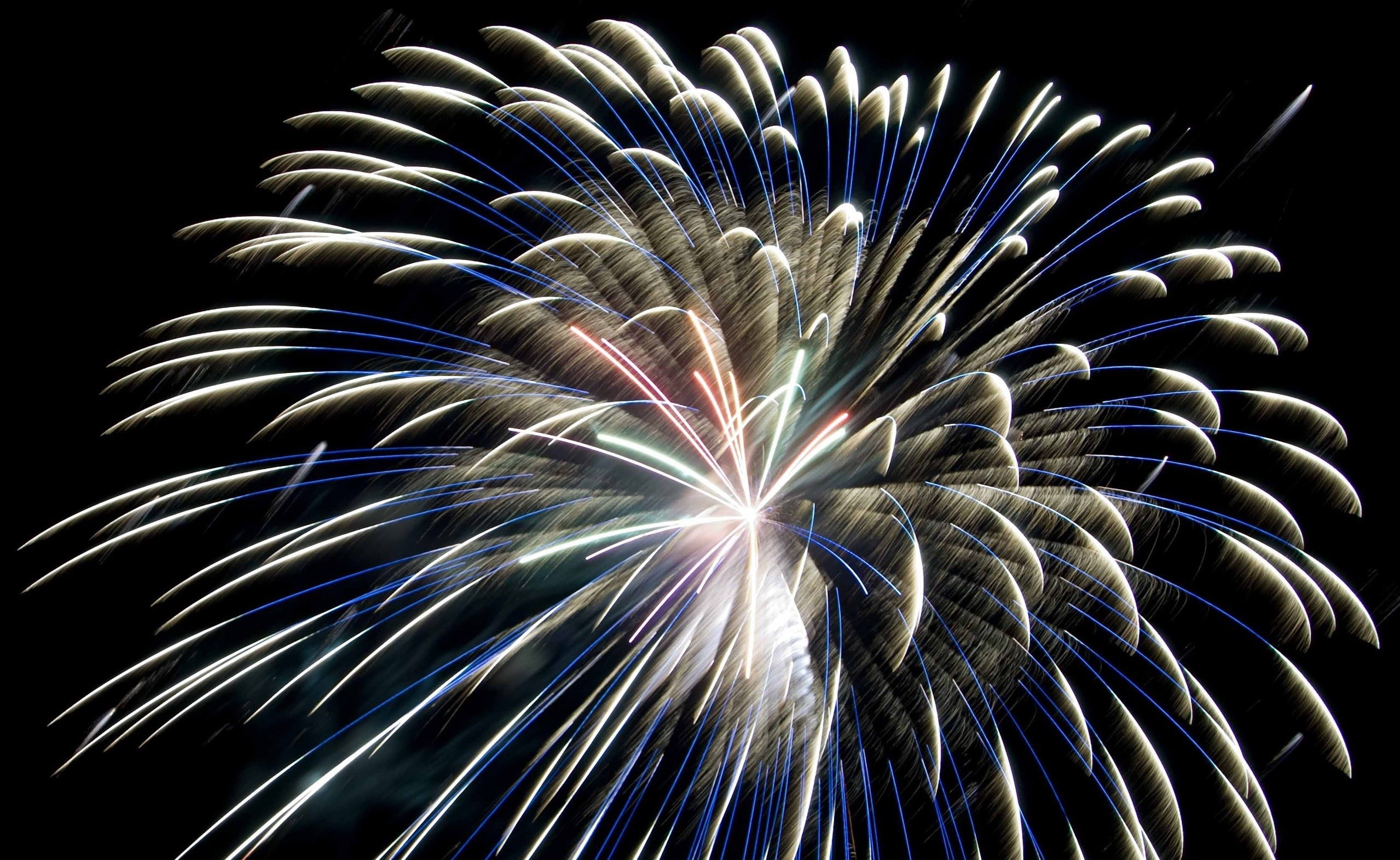 photography, fireworks, night, 1080P, HD Wallpaper