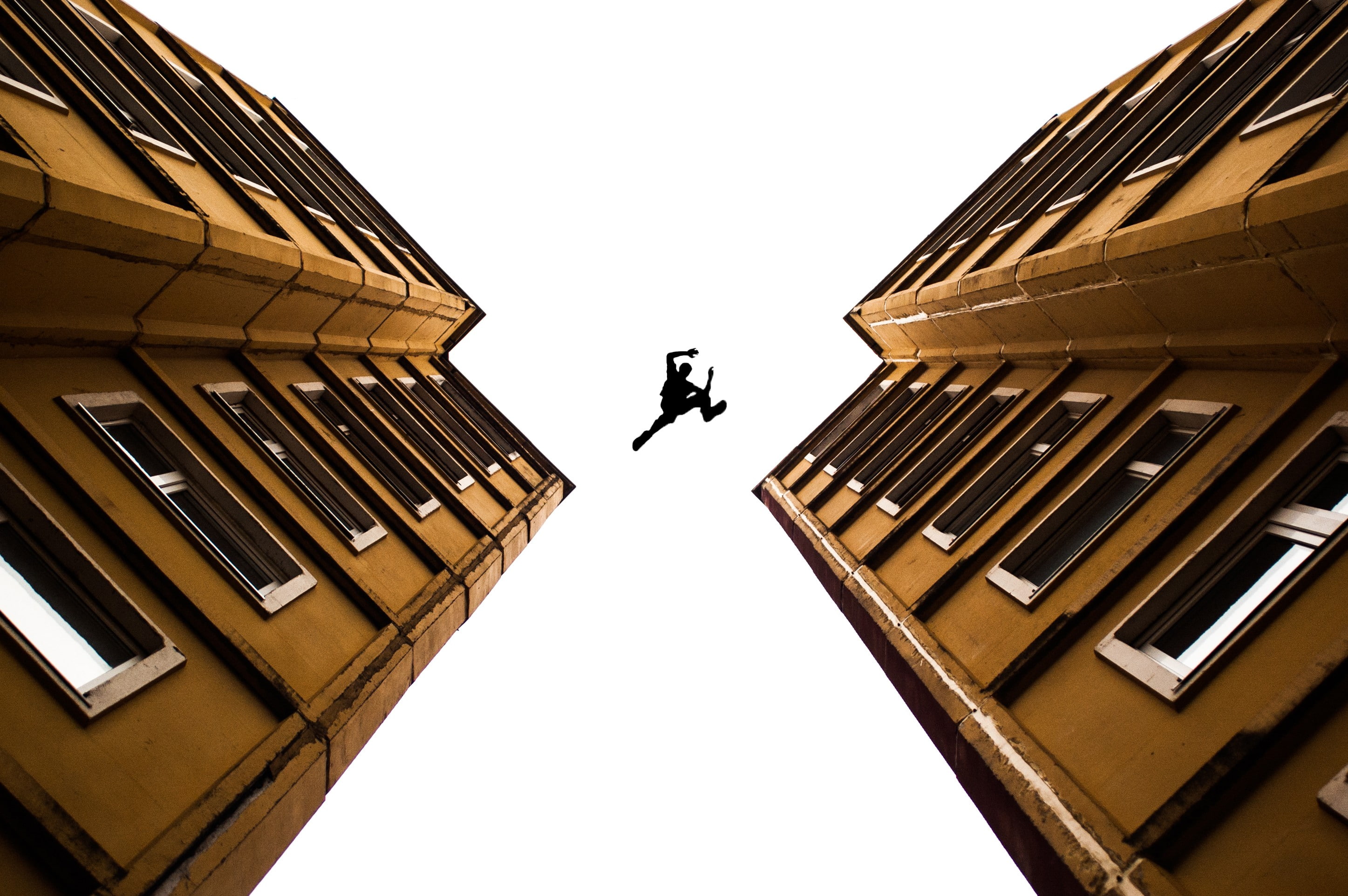 Parkour, building, 2K, HD Wallpaper