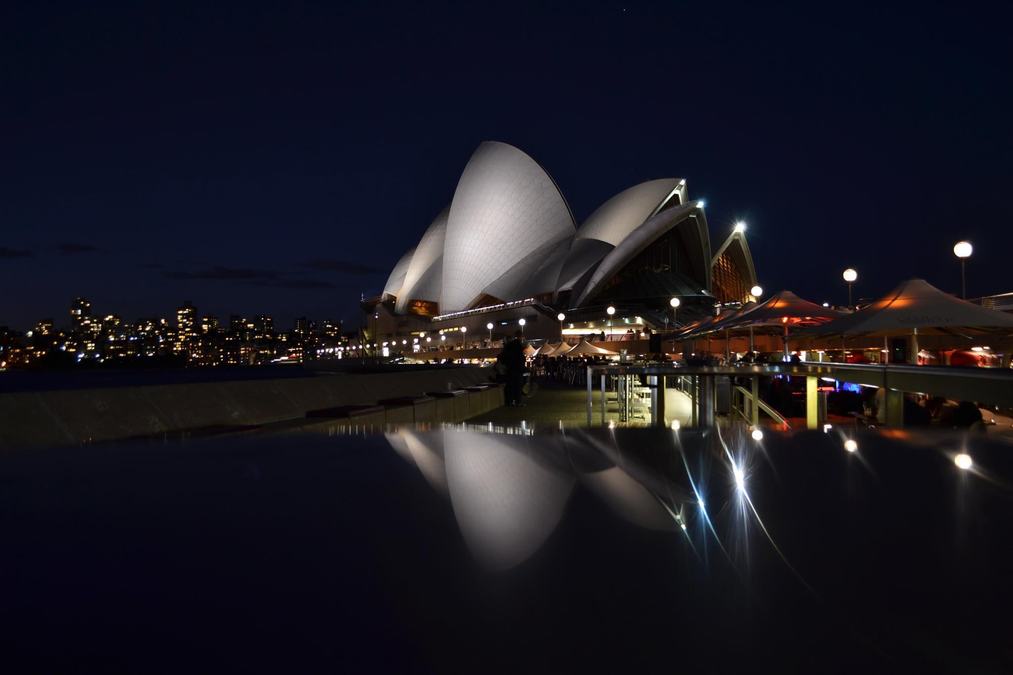 nature and landscapes, beautiful, 1080P, architecture, harbour, operahouse, city, sydney, night, HD Wallpaper