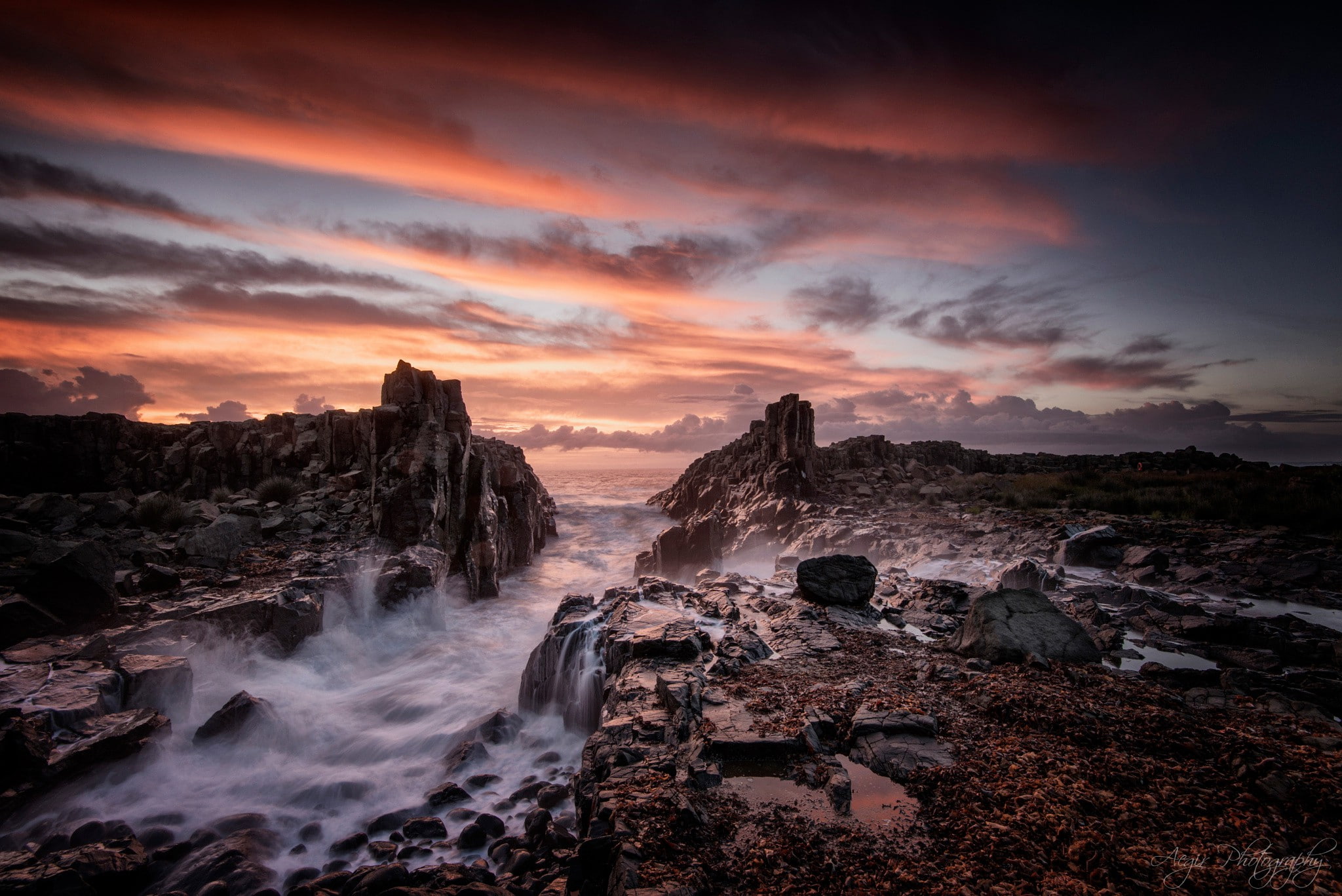 sea, 1080P, New South Wales, morning, Australia, rocks, new, south, wales, beach, streams, Fallout, HD Wallpaper