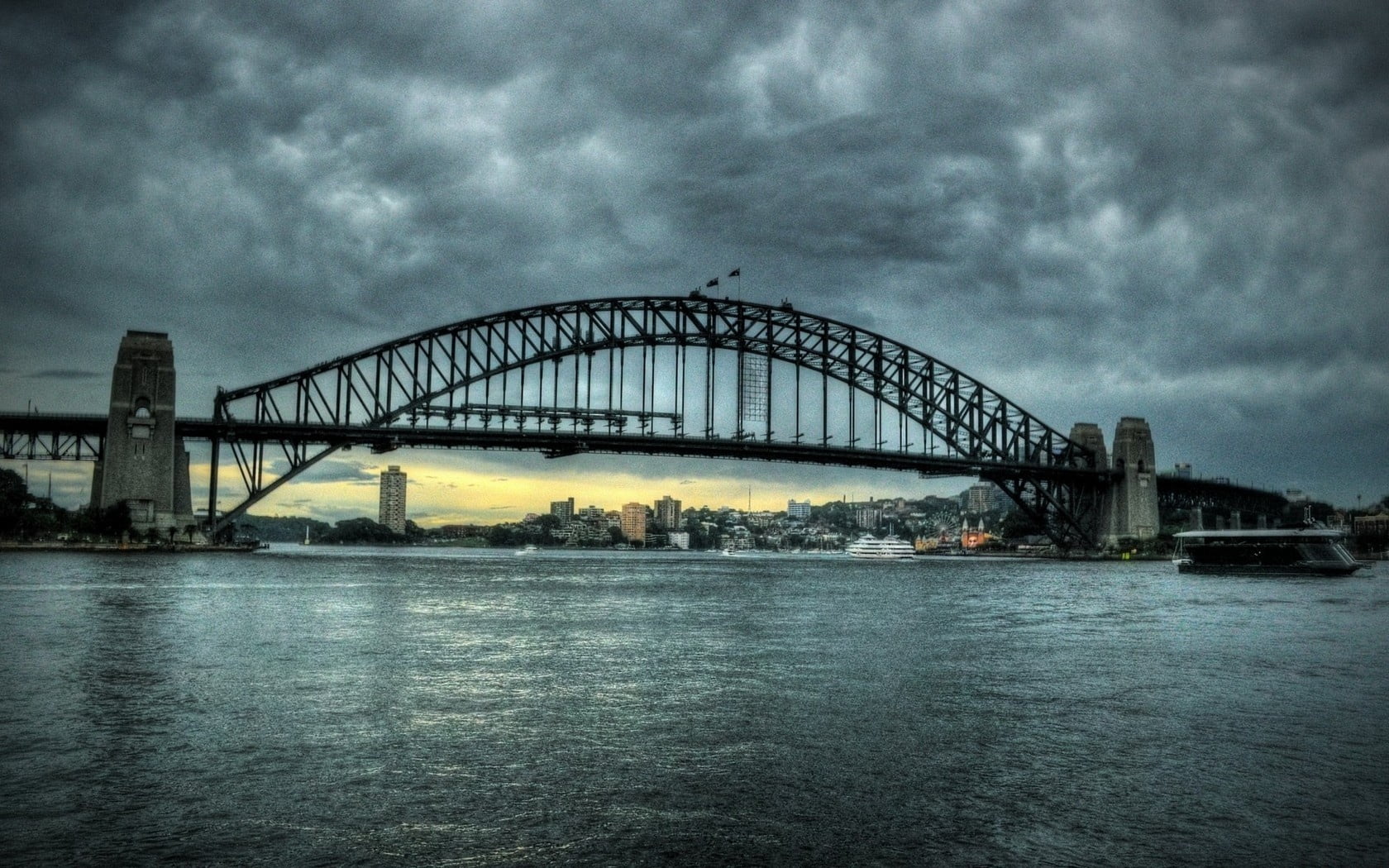nature, architecture, night, new South Wales, travel Destinations, cityscape, no people, bridge, uSA, outdoors, cloud - Sky, urban Scene, river, bridge - Man Made Structure, HD Wallpaper