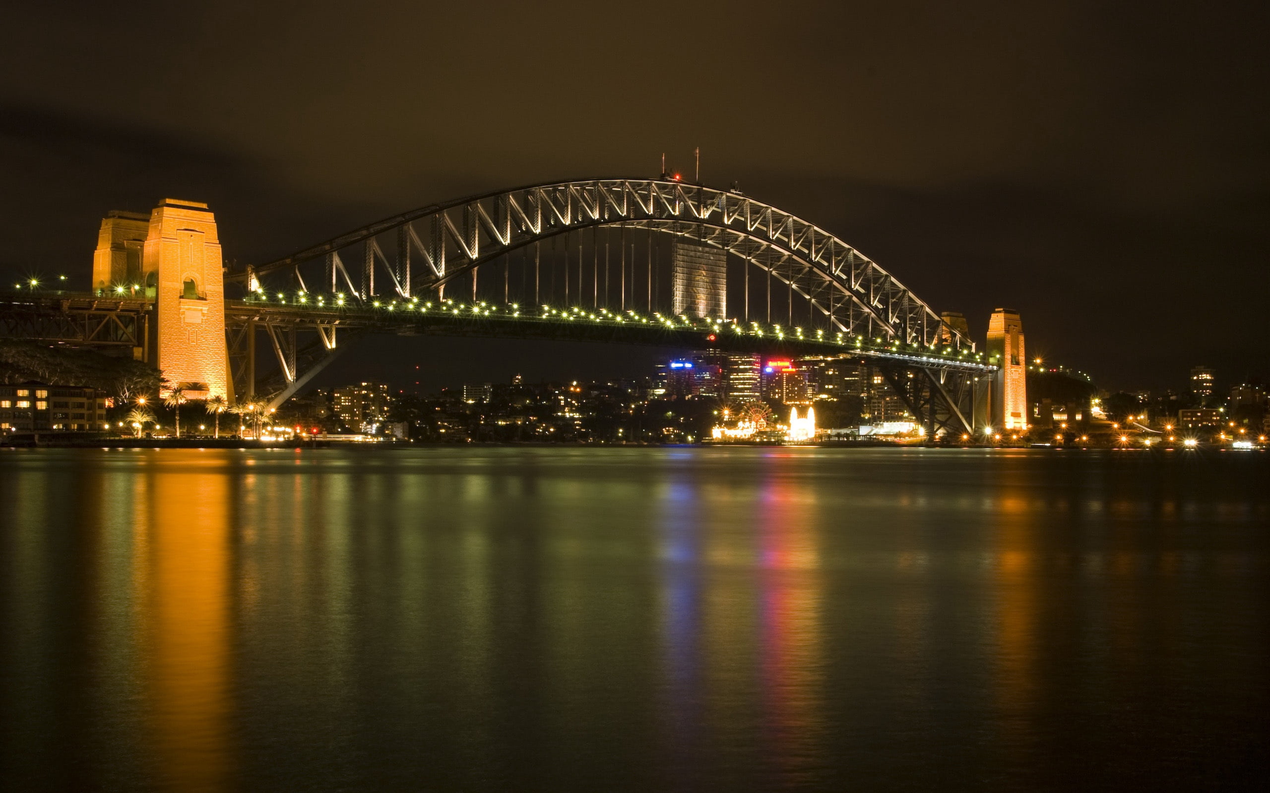 harbour bridge, australia, sydney, office building exterior, connection, water, outdoors, city, transportation, travel, skyscraper, urban Skyline, arch, HD Wallpaper
