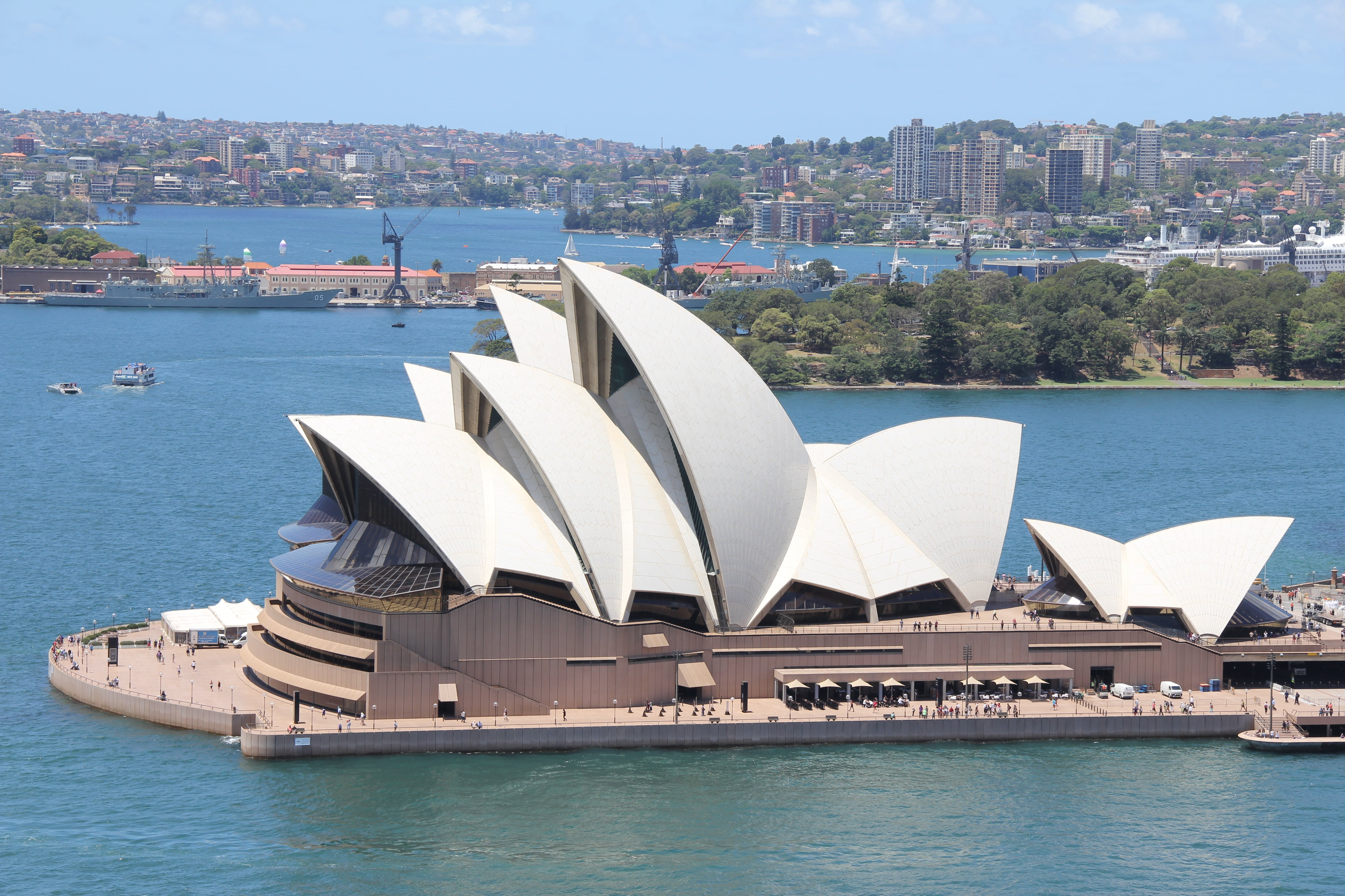 sidney, transportation, architecture, 5K, australia, sydney, travel destinations, harbor, building exterior, office building exterior, travel, built structure, HD Wallpaper