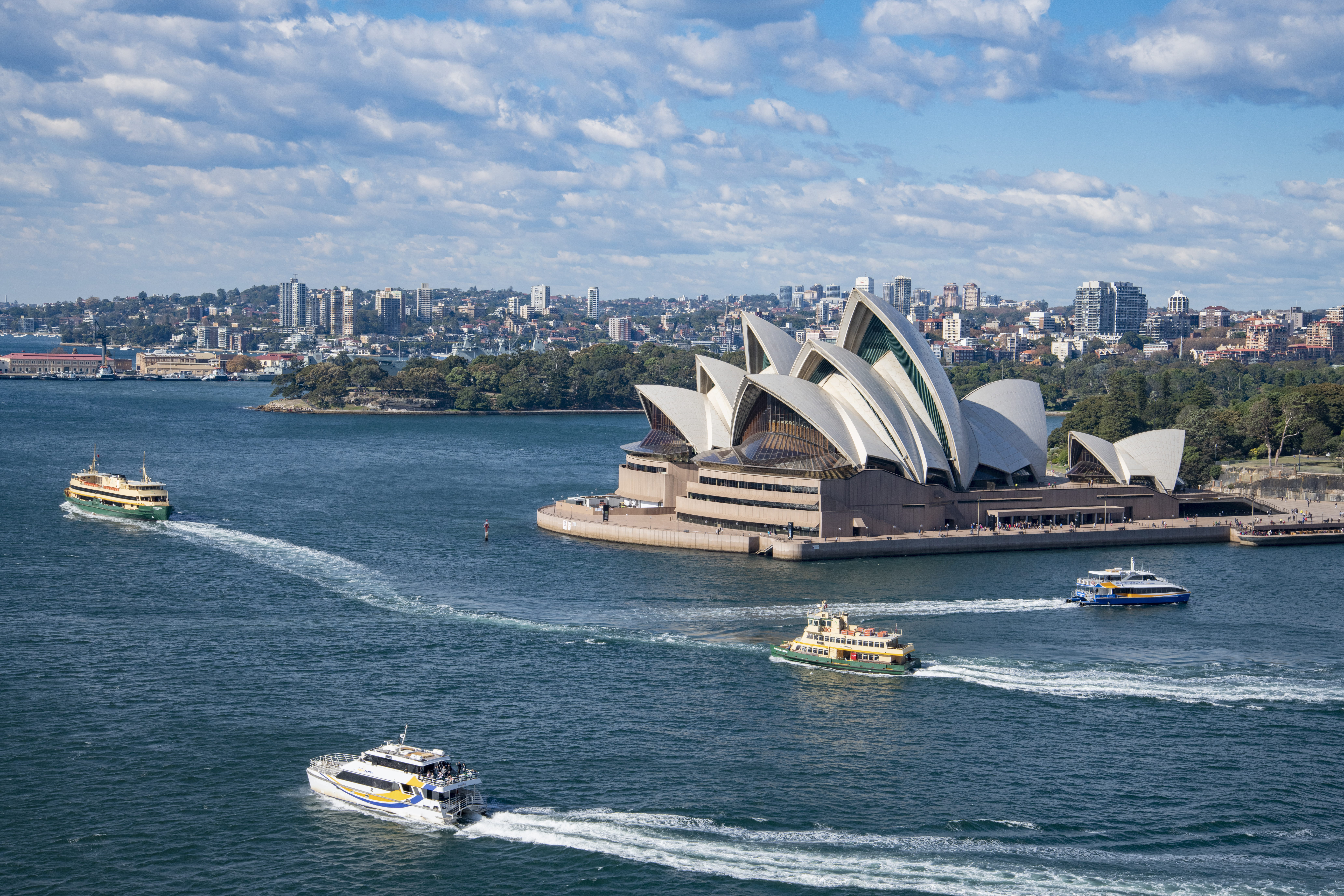 office building exterior, transportation system, ocean, house, cityscape, nautical vessel, aerial view, water, day, nature, outdoors, yacht, building exterior, HD Wallpaper