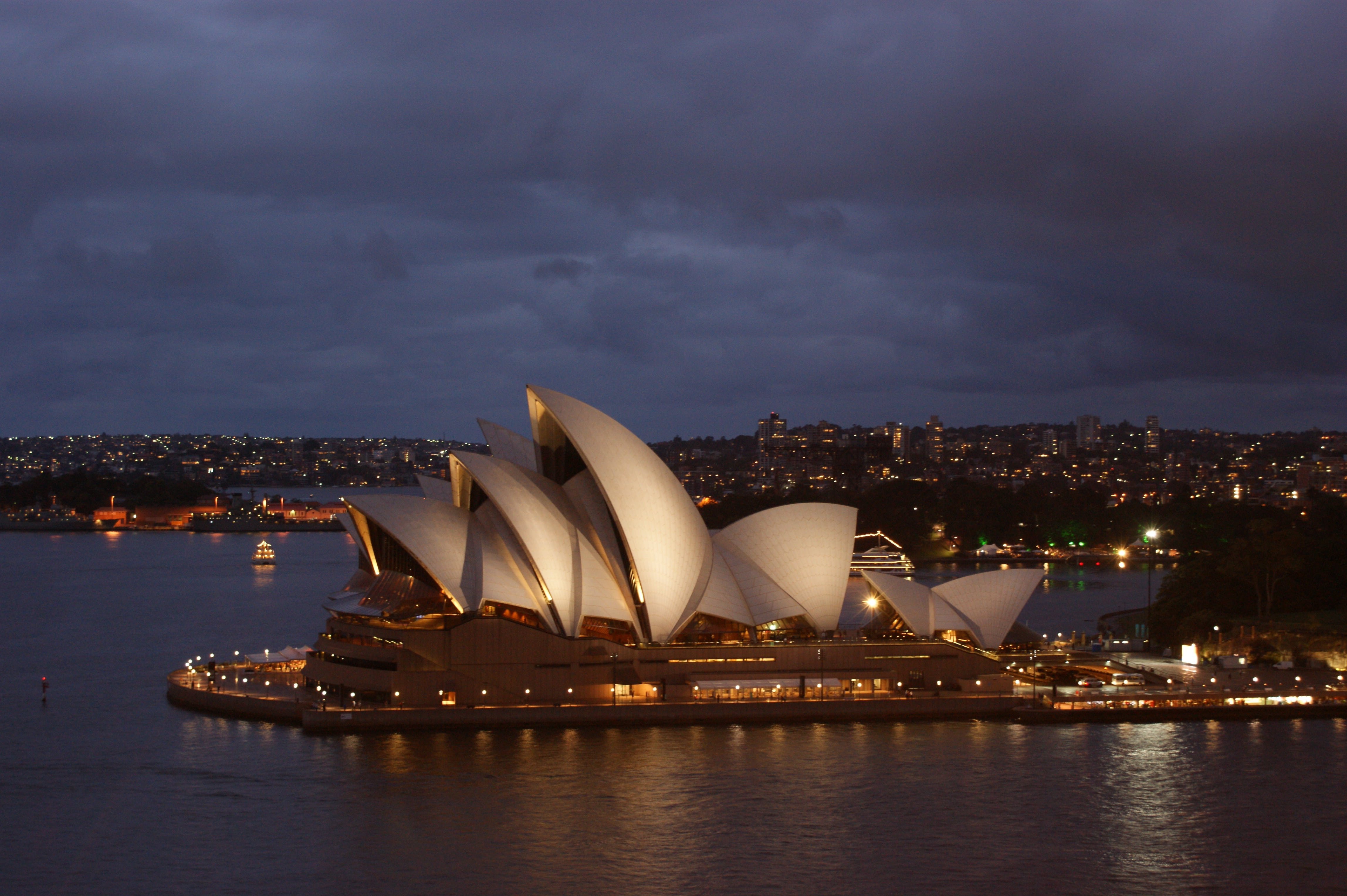 architecture, modern, harbor, nature, built structure, city, building exterior, sunset, house, transportation, outdoors, no people, night, australia, arts culture and entertainment, HD Wallpaper