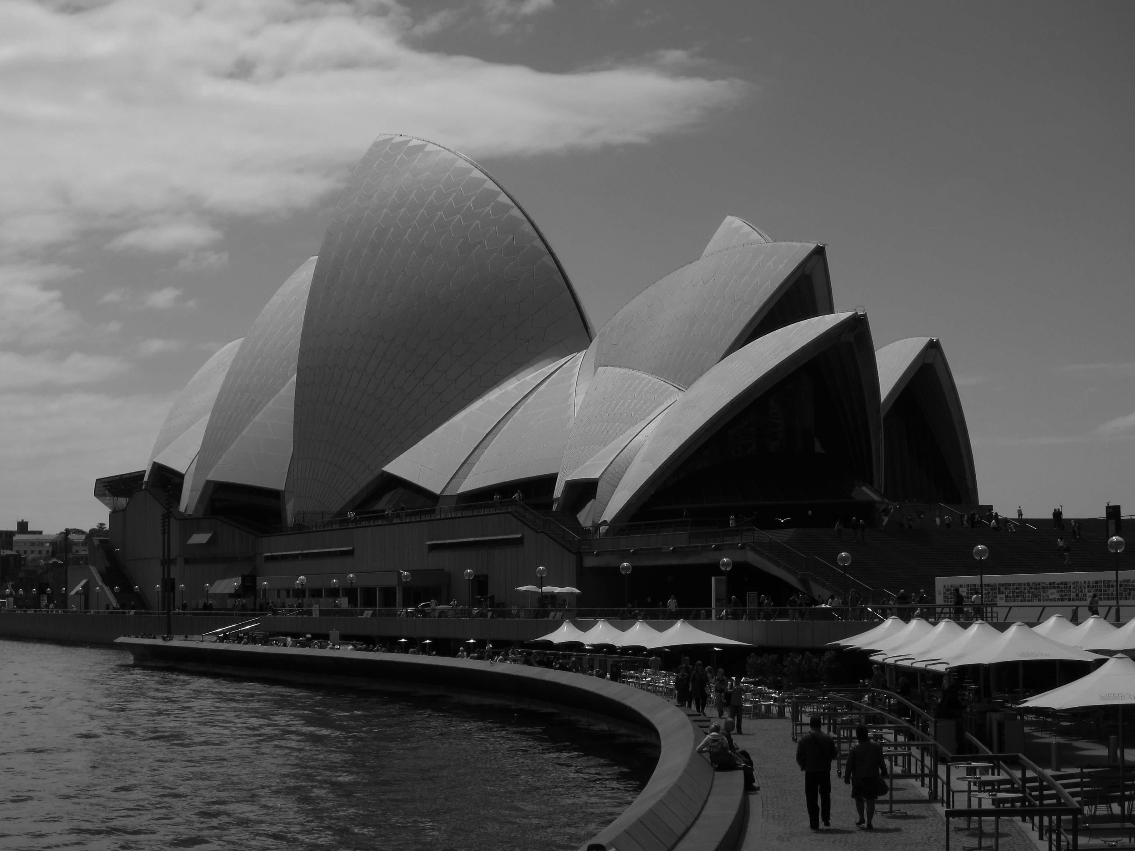 city, cloud - sky, building exterior, travel destinations, water, building, opera, modern, sidney, arts culture and entertainment, waterfront, tourism, HD Wallpaper