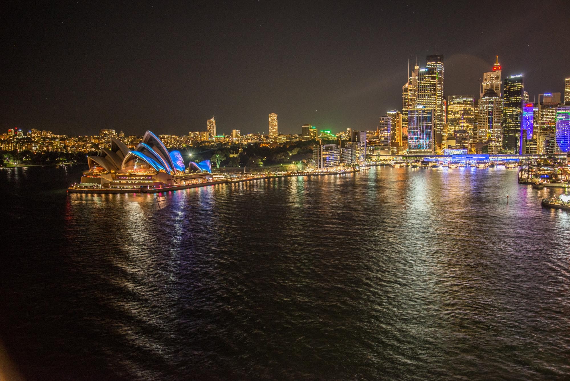 house, opera, no people, building, built structure, buildings, light show, river, time, office building exterior, sydney opera house, building exterior, HD Wallpaper
