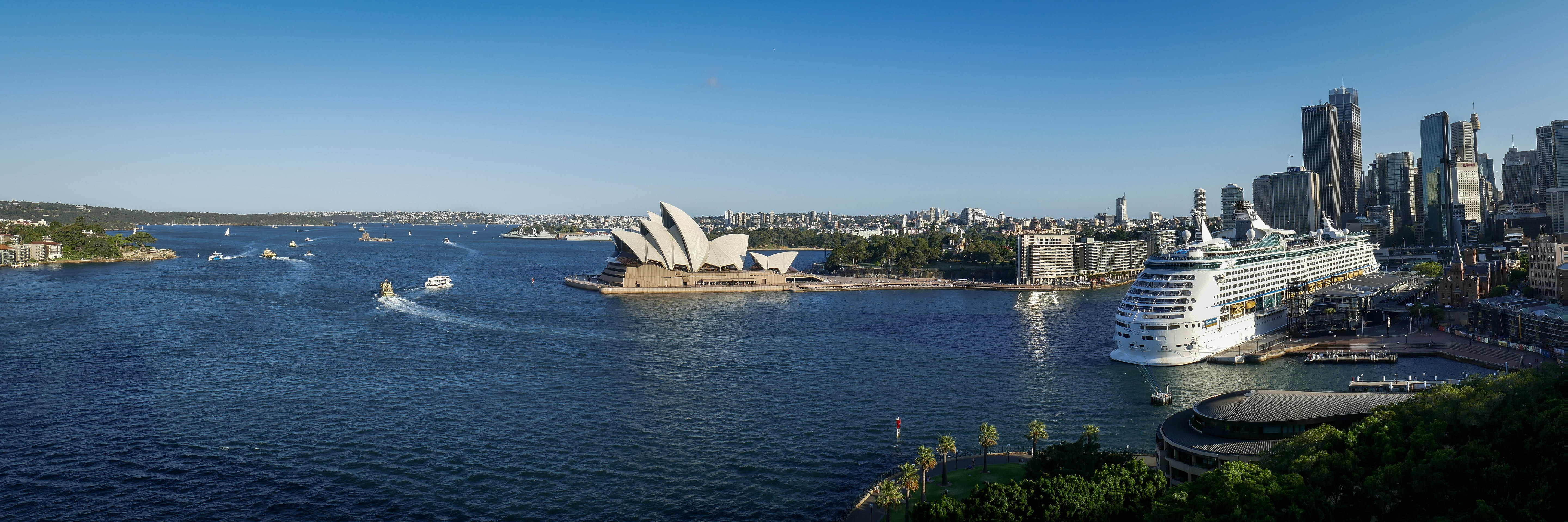 water, architecture, outdoors, transportation, built structure, 5K, port, view, skyscraper, seafaring, waters, harbor, opera house, urban skyline, city, HD Wallpaper