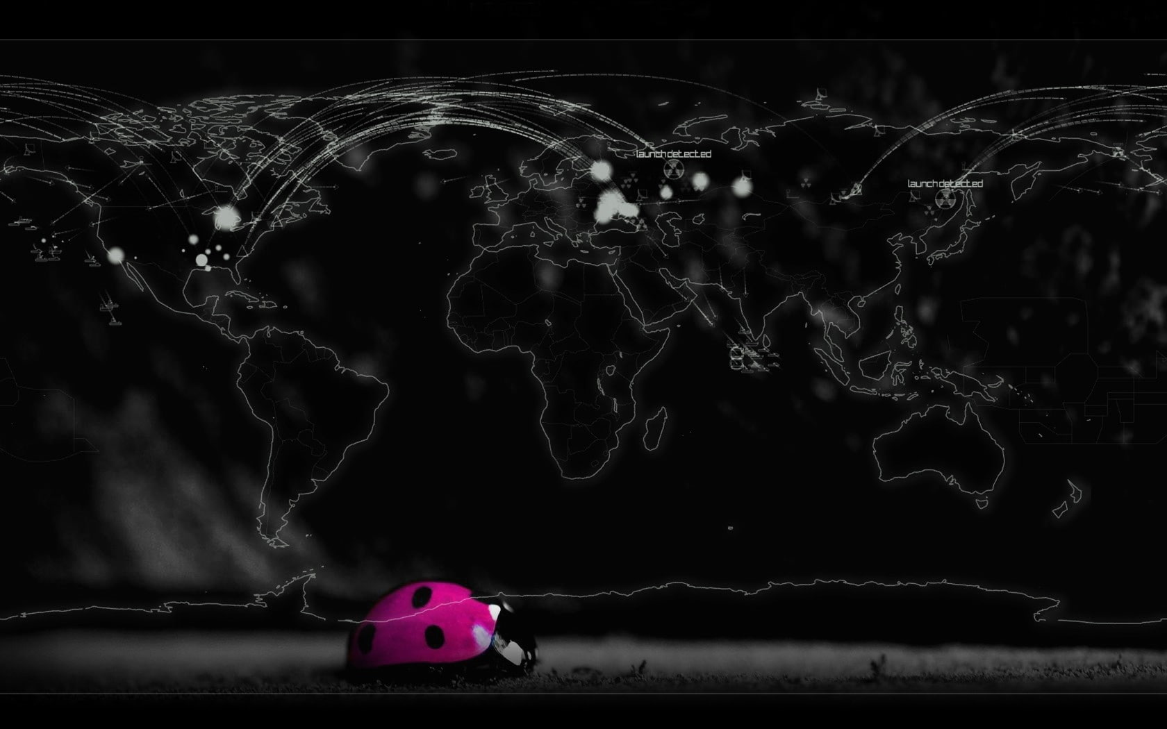 hd, Defcon (Game), x, art, 720P, nuclear, bugs, defcon, game, ladybirds, animals, HD Wallpaper