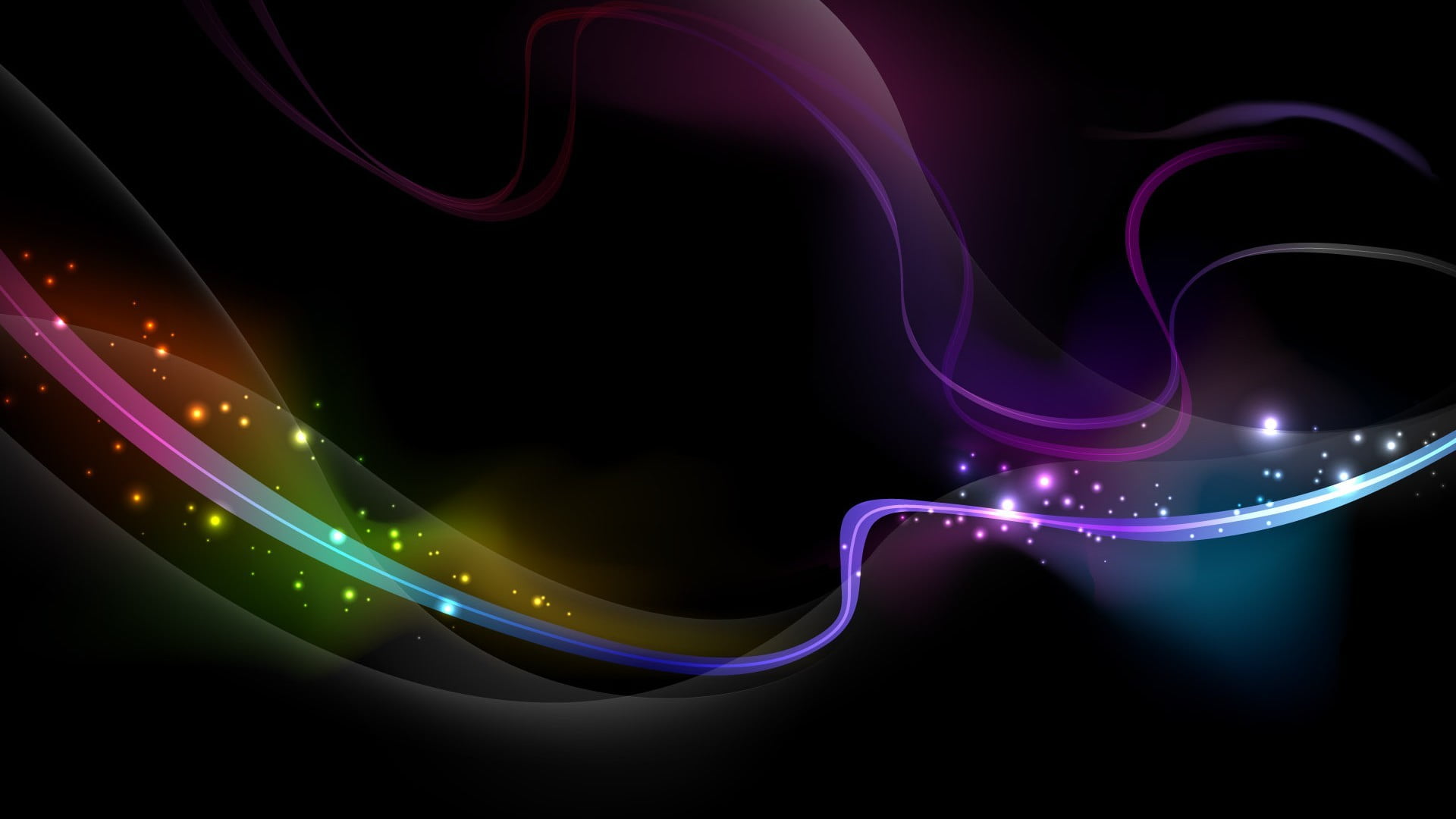 illuminated, water, long exposure, swirl, multicolored, 1080P, futuristic, multi colored, digital, no people, light trail, night, neon, smoke - physical structure, HD Wallpaper