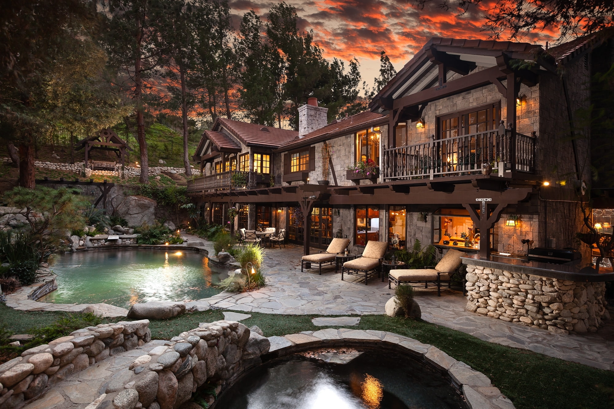 house, dream, pool, 1080P, HD Wallpaper