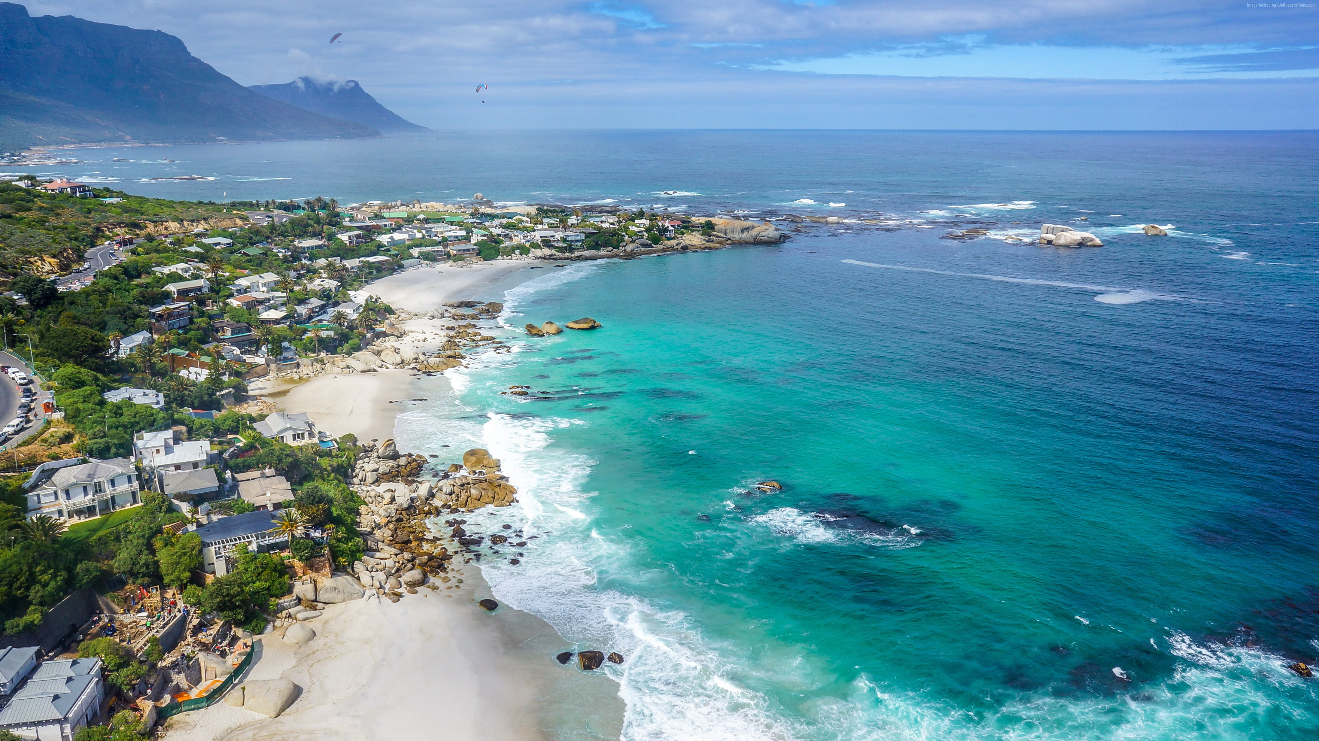 ocean, 4K, 4K, Clifton Beachs, Cape Town, HD Wallpaper
