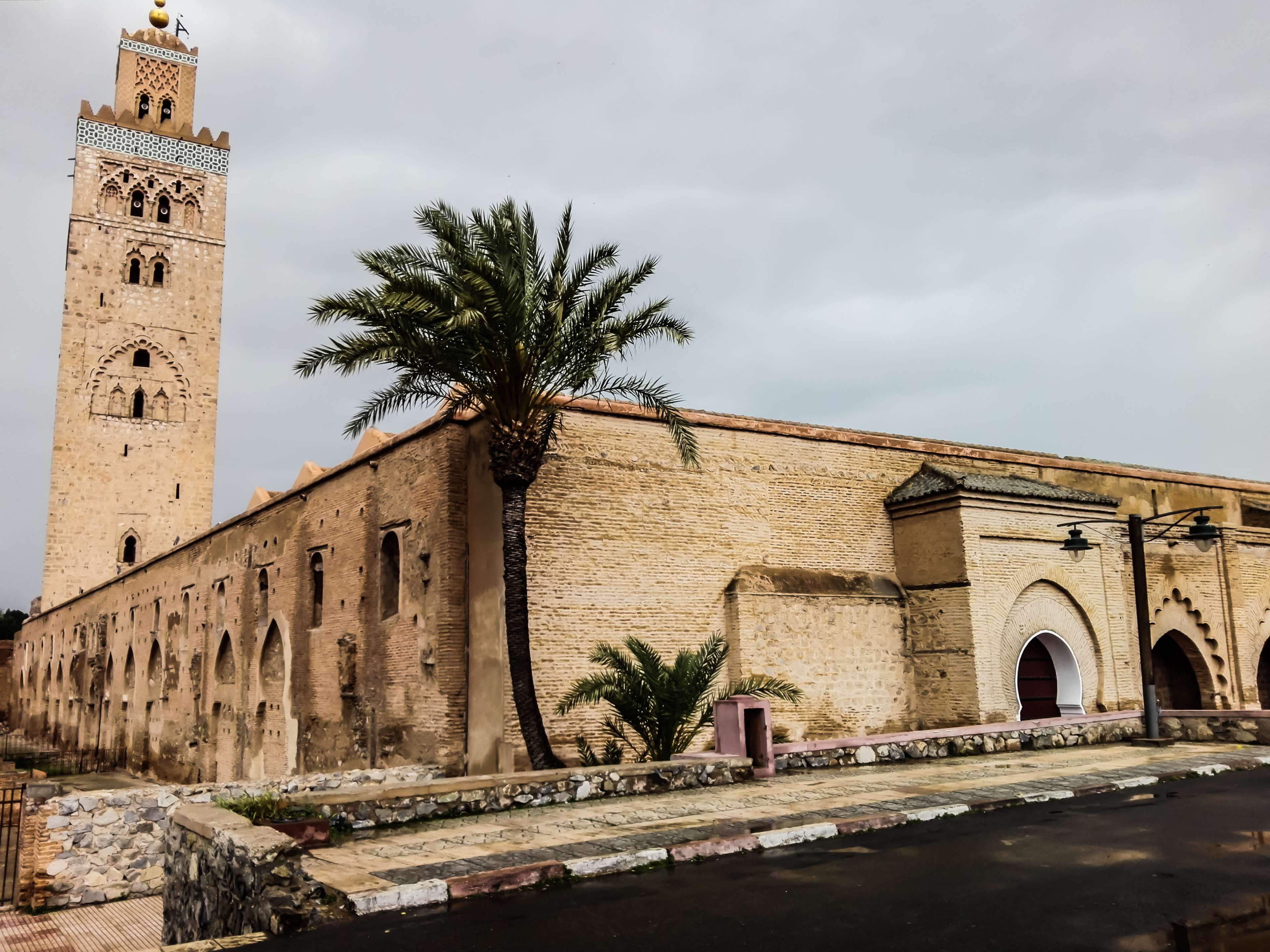 religion, built structure, koutobia, building exterior, tower, belief, tree, apartment building, marrakech, plant, hd, rachid, morocco, history, cloud - sky, HD Wallpaper
