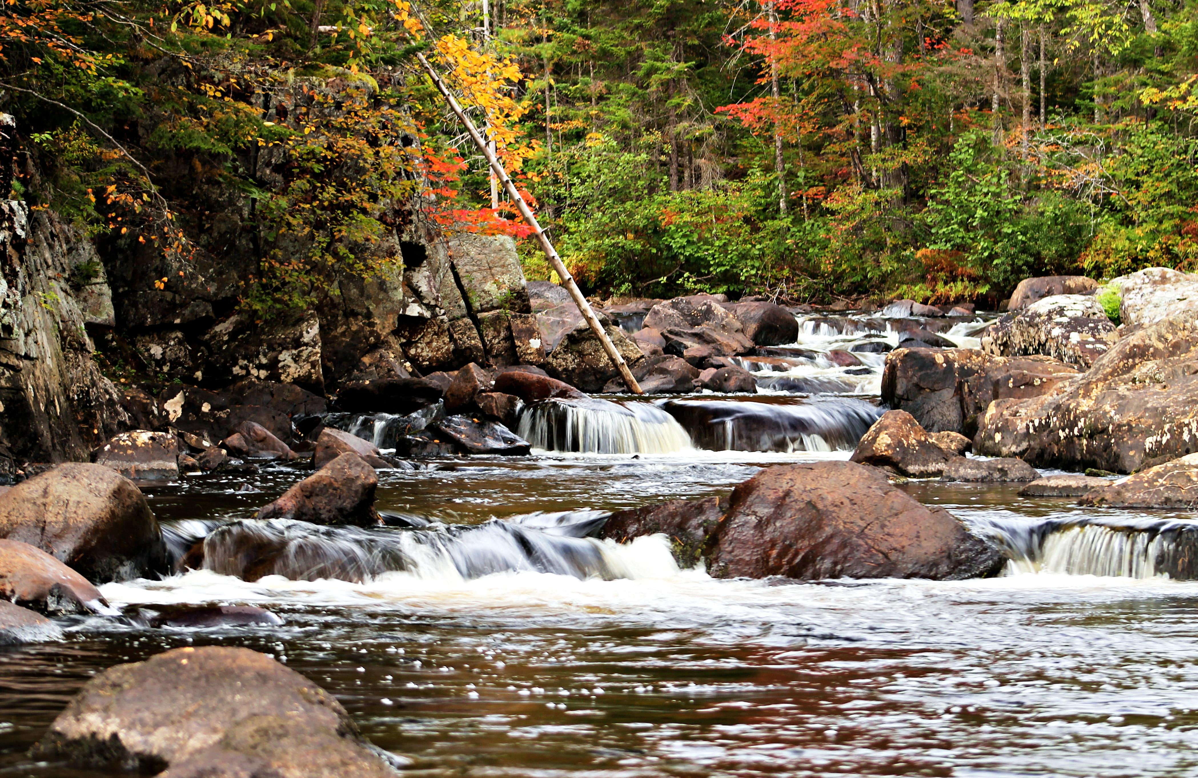 adirondack-mountains, boreas, 4K, nature, waterfall, river, adirondacks, scenic, HD Wallpaper