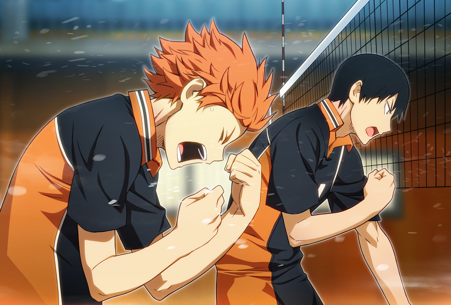  adult, leisure activity, three quarter length, Haikyu!!, front view, characters, volleyball, two, human representation, young men, two people, HD Wallpaper