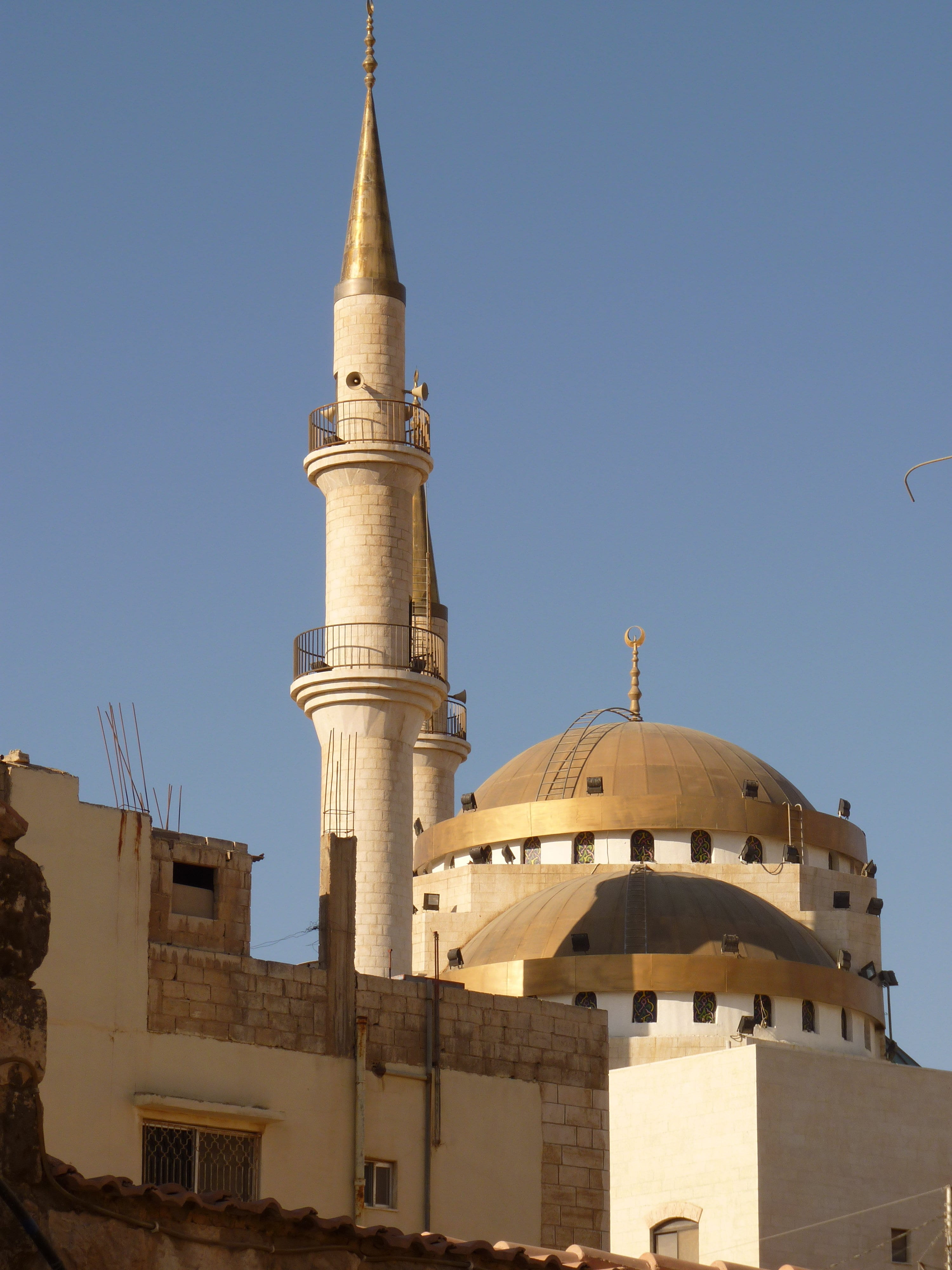 low angle view, sky, building, holiday, islam, tower, built structure, place of worship, travel, travel destinations, no people, tourism, nature, clear sky, Phone HD Wallpaper