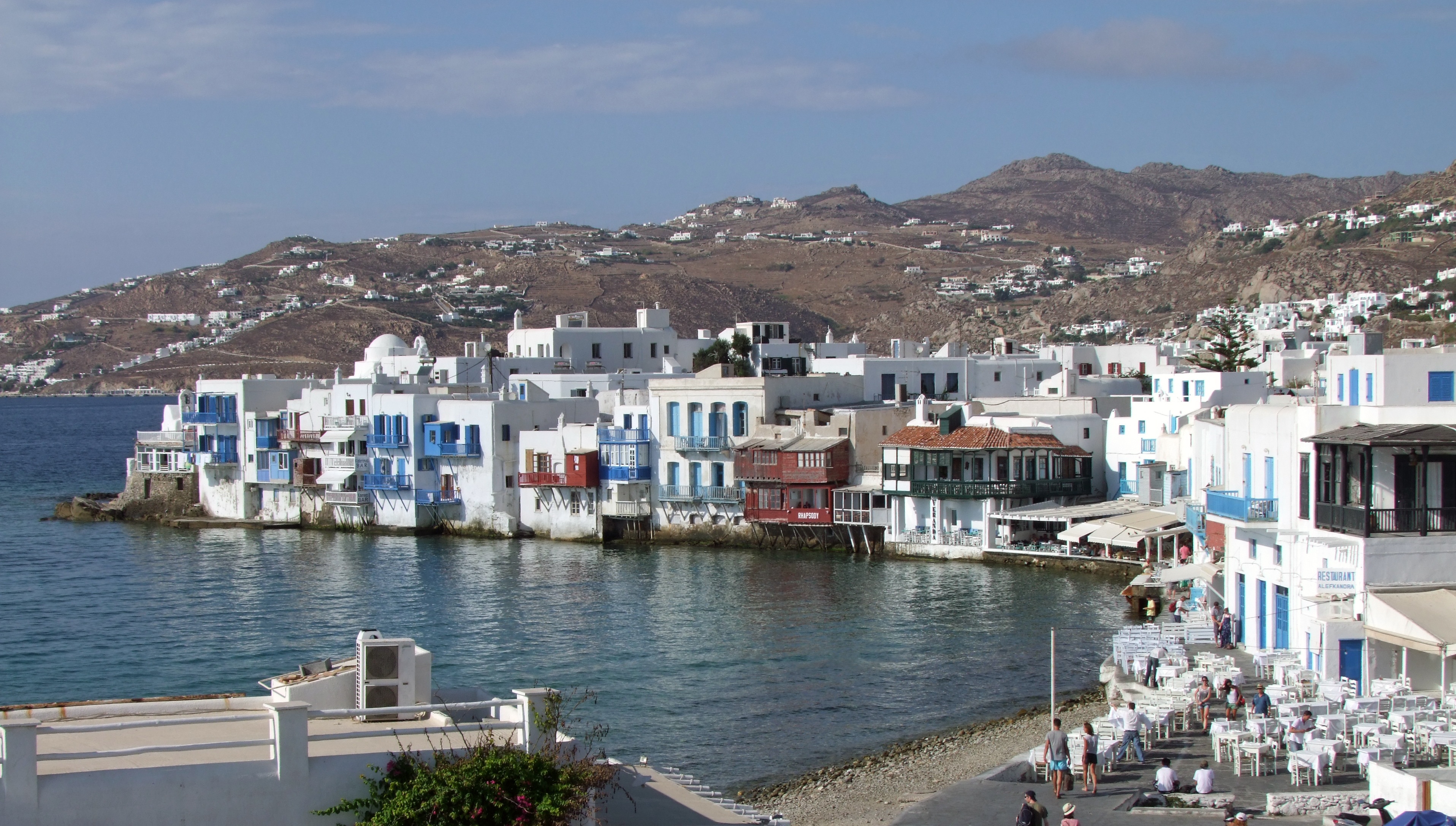 tourism, no people, outdoors, beach, travel, travel destinations, sky, building exterior, greece, sea, water, day, cityscape, nature, land, mountain, village, HD Wallpaper