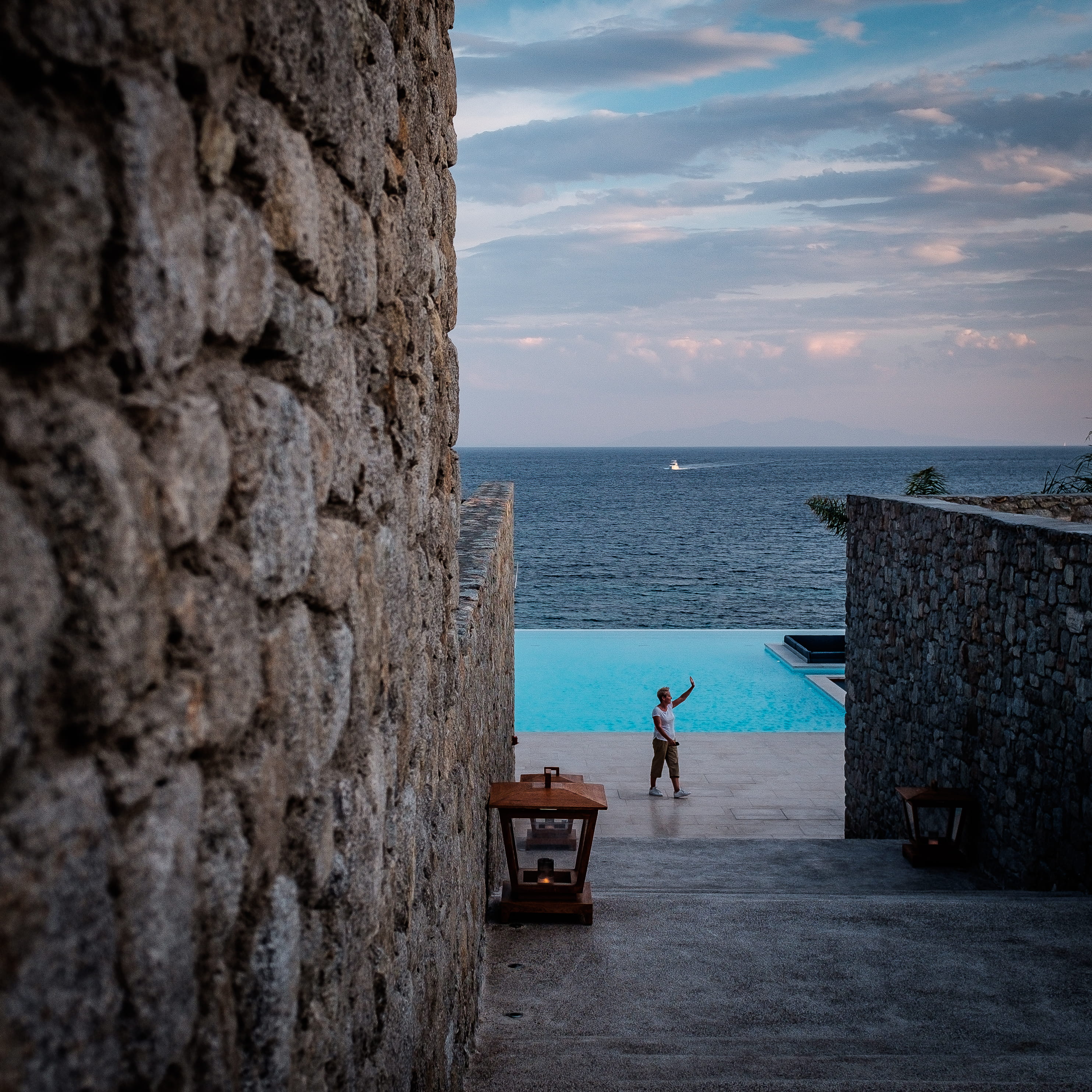 outdoors, lifestyles, architecture, mikonos, horizon, nature, summer, santa marina, island, mykonos, land, built structure, sea, greece, 2K, water, scenics - nature, Phone HD Wallpaper