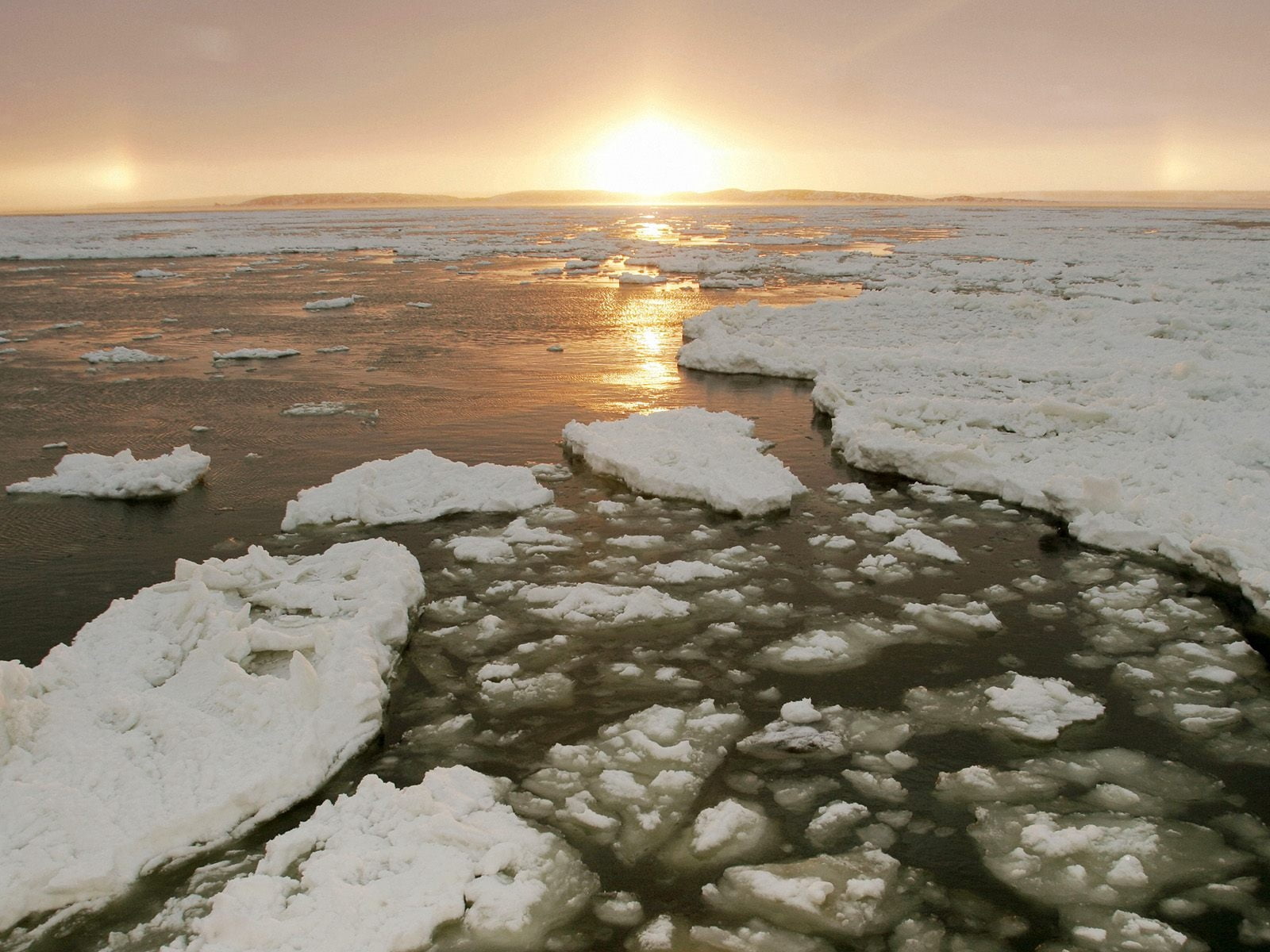 720P, climate, sunset, salt - Mineral, water, landscape, land, white, no People, beach, travel, cold - Temperature, frozen, sun, sky, nature, frozen water, HD Wallpaper