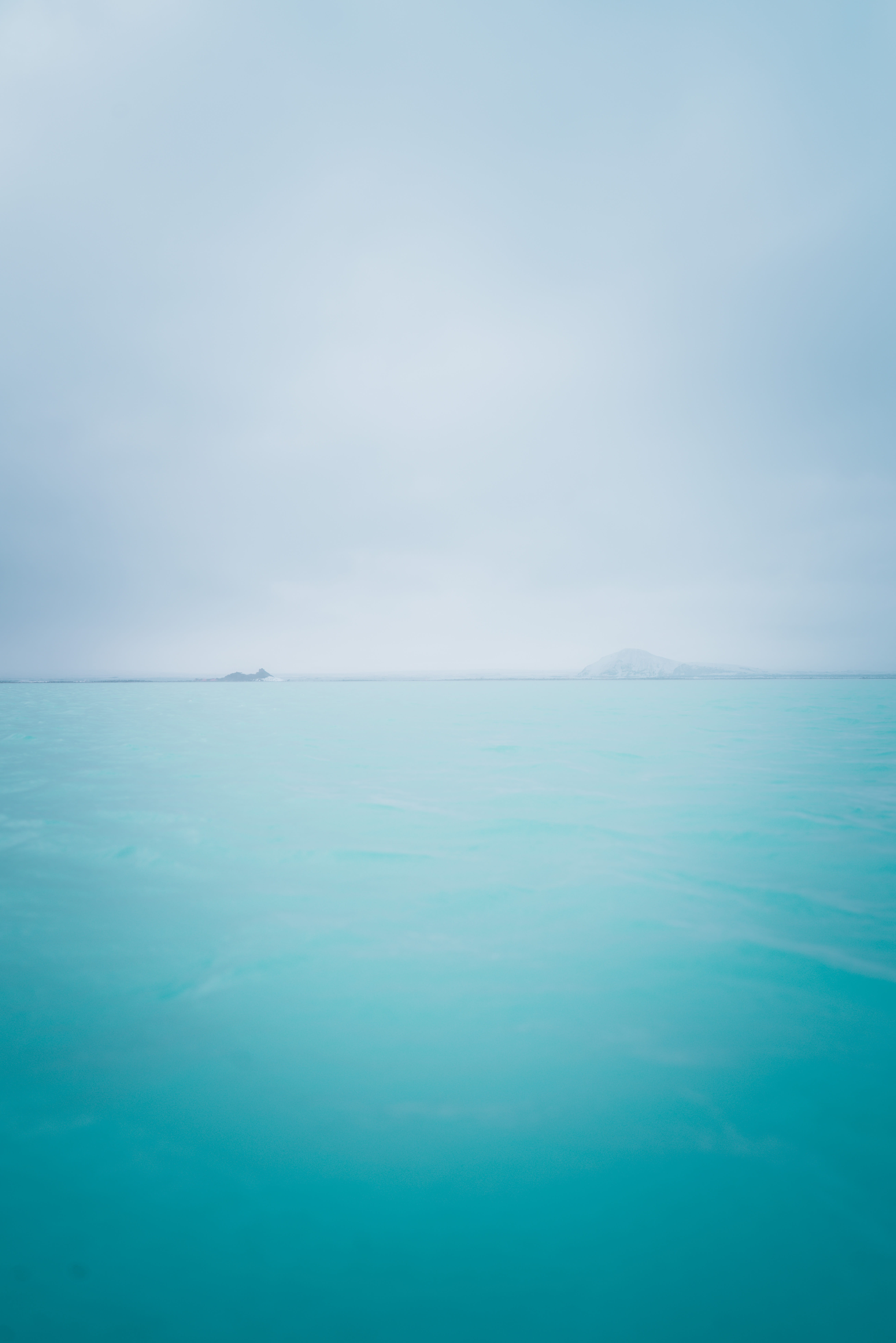 sea, iceland, blue, photography, tranquility, horizon, no people, beauty in nature, 8K, copy space, sky, water, tranquil scene, turquoise colored, nature, Phone HD Wallpaper
