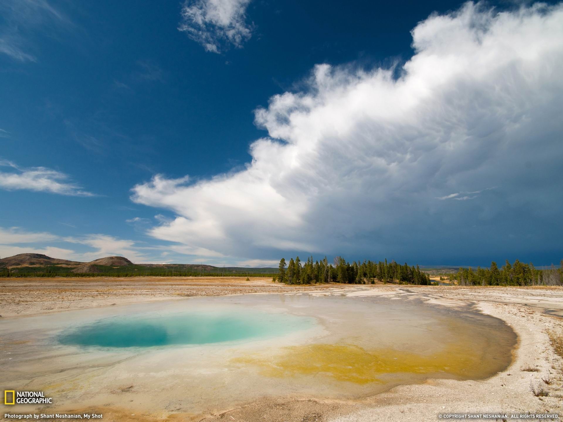 1080P, ge, beauty in nature, outdoors, no people, power in nature, heat - temperature, cloud - sky, nature, tranquility, travel destinations, yellowstone, HD Wallpaper