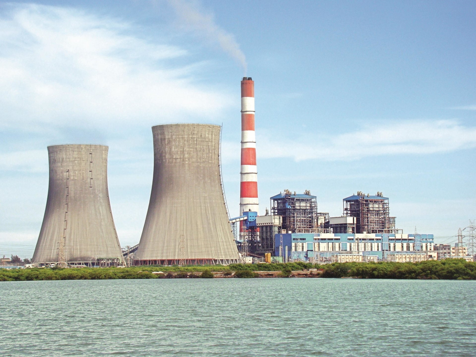Building, 1080P, Man Made, Darlipali Thermal Power Plant, Power Plant, HD Wallpaper